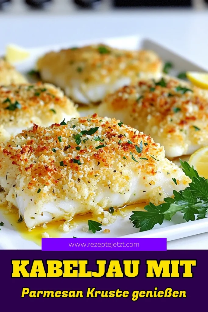 Entdecken Sie mit diesem einfachen Rezept für Blätterteig Parmesan-Gebackener Kabeljau, wie Sie ein köstliches und gesundes Gericht zubereiten können! Mit knusprigen Panko-Bröseln und aromatischem Parmesan wird dieser Kabeljau zum wahren Genuss. Perfekt für ein schnelles Abendessen oder eine besondere Gelegenheit. Klicken Sie jetzt, um die detaillierte Anleitung zu sehen und Ihre Gäste zu beeindrucken! #Kabeljau #GesundeRezepte #Fischgericht #KochenMitParmesan