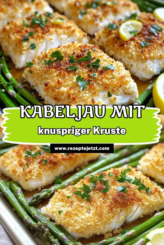 Entdecken Sie das Rezept für Parmesan-Krustiger Kabeljau vom Blech, das einfach und köstlich ist! Mit knuspriger Panko-Kruste und frischem Spargel zubereitet, ist dieses Gericht perfekt für ein schnelles Abendessen. In nur 25 Minuten genießen Sie ein gesundes und schmackhaftes Essen für die ganze Familie. Klicken Sie jetzt, um die vollständige Anleitung und weitere leckere Tipps zu erkunden!