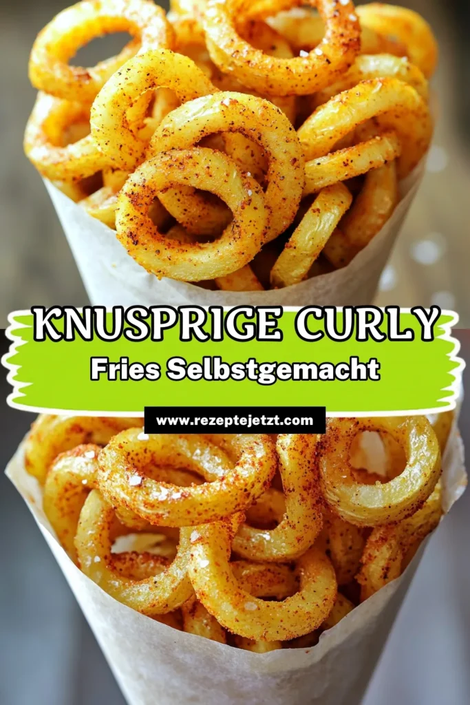 Lust auf knusprige Curly Fries aus der Luftfritteuse? Entdecke unser einfaches Rezept für perfekt gewürzte Kartoffeln, die außen knusprig und innen zart sind. Mit nur wenigen Zutaten und einer schnellen Zubereitung kannst du diese leckeren Snacks im Handumdrehen genießen! Klicke jetzt für die vollständige Anleitung und weitere köstliche Ideen! #Luftfritteuse #CurlyFries #Kartoffelrezepte #SnackZeit