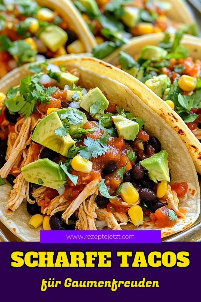 Entdecke die köstlichen scharfen Salsa-Hühnertacos aus dem Slow Cooker! Diese einfache Rezeptanleitung verlangt nach nur wenigen Zutaten wie Hühnerbrust, Salsa, Bohnen und Mais. Perfekt für ein schnelles Abendessen oder ein geselliges Essen mit Freunden. Lass das Hühnchen in deinem Slow Cooker zart garen und serviere die Tacos mit deinen Lieblingsbelägen. Klicke jetzt und probiere dieses würzige Geschmackserlebnis selbst aus!