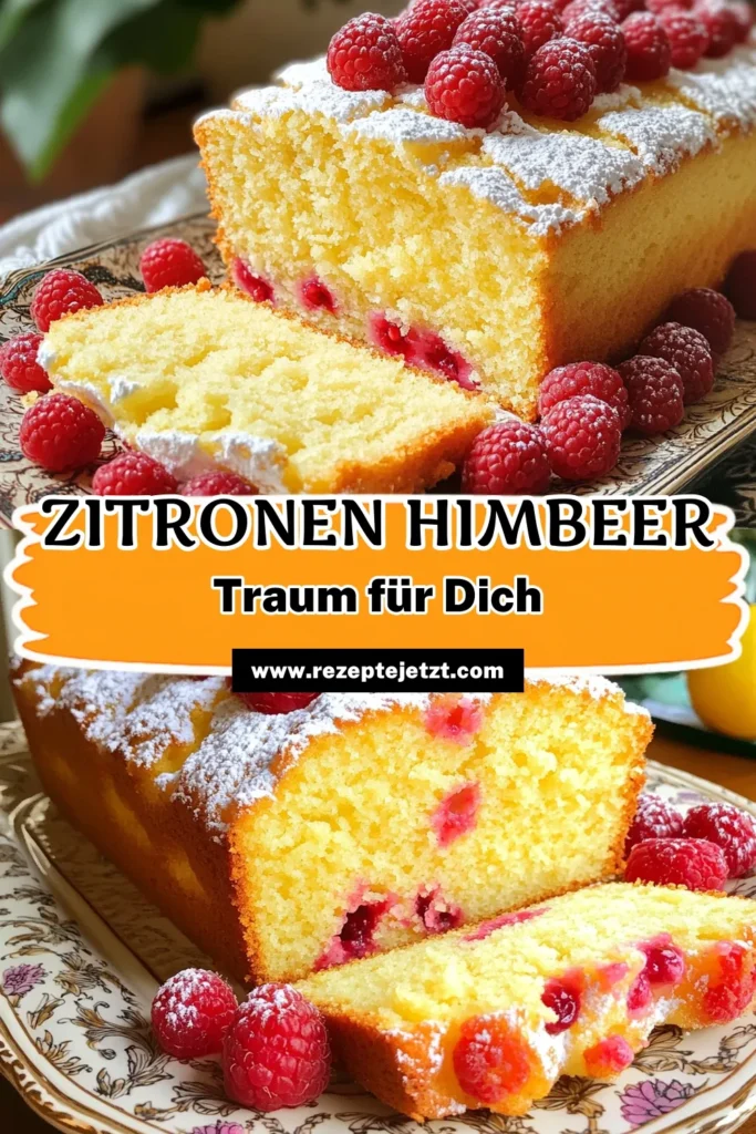 Entdecken Sie das Rezept für unseren köstlichen Zitronen-Himbeer-Bliss-Brotkuchen! Dieser saftige Kuchen kombiniert den frischen Geschmack von Zitronen und die süß-säuerlichen Himbeeren zu einem unwiderstehlichen Genuss. Ideal für jede Gelegenheit! Folgen Sie unserem einfachen Schritt-für-Schritt-Rezept und zaubern Sie ein leckeres Dessert. Klicken Sie jetzt, um die vollständige Anleitung zu erhalten! #ZitronenHimbeerKuchen #Backen #DessertRezepte #Leckereien 🍋🍰