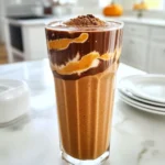 - 1 Tasse ungesüßte Mandelmilch - 1 reife Banane - 1/2 Tasse Kürbispüree Die Basis dieses Smoothies sind die Hauptzutaten. Ungesüßte Mandelmilch gibt dem Smoothie eine cremige Konsistenz. Sie ist leicht und hat einen milden Geschmack. Eine reife Banane fügt natürliche Süße hinzu. Sie bringt auch eine schöne Textur. Das Kürbispüree ist der Star des Rezepts. Es sorgt für einen tollen Geschmack und viele Nährstoffe. - 2 Esslöffel natürliche Erdnussbutter - 2 Esslöffel Kakaopulver - 1 Portion Schokoladen-Protein-Pulver Die ergänzenden Zutaten bringen viel Geschmack. Natürliche Erdnussbutter gibt einen nussigen Kick. Sie macht den Smoothie reichhaltig und sättigend. Kakaopulver fügt eine tiefe Schokoladennote hinzu. Es ist der perfekte Partner für die Erdnussbutter. Das Schokoladen-Protein-Pulver macht den Smoothie zum nahrhaften Snack. Es hilft dir, deinen Proteinbedarf zu decken. - 1/2 Teelöffel Zimt - 1/4 Teelöffel Muskatnuss - 1 Esslöffel Ahornsirup (optional für zusätzliche Süße) Die Gewürze geben dem Smoothie ein warmes Aroma. Zimt bringt eine süße Note, die wunderbar passt. Muskatnuss fügt Tiefe und einen Hauch von Herbst hinzu. Wenn du es süßer magst, ist Ahornsirup eine gute Wahl. Er ist eine natürliche Süße und passt gut zu den anderen Zutaten. - Gießen Sie 1 Tasse ungesüßte Mandelmilch in einen starken Mixer. - Fügen Sie eine reife Banane und 1/2 Tasse Kürbispüree hinzu. - Geben Sie 2 Esslöffel natürliche Erdnussbutter dazu. - Streuen Sie 2 Esslöffel Kakaopulver und 1 Portion Schokoladen-Protein-Pulver über die Mischung. - Fügen Sie 1 Esslöffel Ahornsirup, 1/2 Teelöffel Zimt und 1/4 Teelöffel Muskatnuss hinzu. - Wenn Sie es kälter mögen, können Sie Eiswürfel hinzufügen. - Mixen Sie alles auf hoher Stufe, bis die Mischung glatt ist. - Probieren Sie den Smoothie und süßen Sie ihn nach Bedarf mit mehr Ahornsirup. - Gießen Sie den Smoothie in ein hohes Glas oder eine Schüssel und genießen Sie ihn! - Verwendung von Eiswürfeln: Eiswürfel machen den Smoothie kalt und dick. Fügen Sie eine Handvoll Eiswürfel hinzu, wenn Sie eine cremige Textur wollen. Mixen Sie alles gut, damit die Eiswürfel gleichmäßig verteilt sind. - Vermeidung von Klumpen: Um Klumpen zu vermeiden, geben Sie die trockenen Zutaten wie Kakaopulver und Protein-Pulver zuerst in den Mixer. So vermischen sie sich besser mit den feuchten Zutaten. - Süßungsmittel variieren: Ahornsirup ist eine tolle Option, aber Sie können auch Honig oder Agavendicksaft verwenden. Probieren Sie verschiedene Süßungsmittel aus, um den perfekten Geschmack zu finden. - Gewürze nach eigenem Geschmack anpassen: Zimt und Muskatnuss geben dem Smoothie einen tollen Geschmack. Fügen Sie mehr oder weniger Gewürze hinzu, je nachdem, was Ihnen gefällt. Experimentieren Sie mit Vanille oder Ingwer für zusätzliche Aromen. - Garnierung des Smoothies: Ein Spritzer Erdnussbutter obenauf sieht nicht nur gut aus, sondern schmeckt auch lecker. Streuen Sie etwas Zimt darüber für einen schönen Look. - Servieroptionen (Schale oder Glas): Servieren Sie den Smoothie in einem hohen Glas für einen klassischen Look oder in einer Schüssel für ein modernes Gefühl. Fügen Sie frische Früchte oder Nüsse als Topping hinzu, um das Ganze noch ansprechender zu machen. {{image_4}} Du kannst verschiedene Proteinpulver verwenden. Wenn du die Basis verändern möchtest, probiere Vanille- oder Erbsenprotein. Diese Varianten bringen neue Aromen in deinen Smoothie. Auch andere Nussbutter sind eine tolle Idee. Mandeln oder Cashewbutter passen gut zum Kürbis und der Schokolade. Sie geben ebenfalls einen gesunden Schub an Fetten und Proteinen. Mandelmilch ist cremig und leicht. Aber du kannst auch andere pflanzliche Milchsorten nutzen. Hafer- oder Sojamilch sind ebenfalls großartige Alternativen. Wenn du einen leichteren Smoothie möchtest, verwende Wasser oder Kokoswasser. Diese sorgen für einen frischen Geschmack und machen den Smoothie weniger dick. Du kannst deinen Smoothie mit anderen Herbstgeschmäckern anpassen. Füge etwas Apfelmus oder Chai-Gewürze hinzu, um eine neue Note zu erhalten. Für den Sommer kannst du frische Früchte wie Beeren oder Mango verwenden. Diese machen den Smoothie leicht und fruchtig. Bewahren Sie den Schokoladen-Erdnussbutter-Kürbis-Protein-Smoothie im Kühlschrank auf. In einem luftdichten Behälter bleibt er bis zu zwei Tage frisch. Nach dieser Zeit kann die Qualität abnehmen. Der Smoothie kann sich trennen, aber das ist normal. Einfach gut schütteln oder umrühren, bevor Sie ihn genießen. Die Zutaten können im Voraus vorbereitet werden. Messen Sie die Mandelmilch, das Kürbispüree und die Erdnussbutter ab. Lagern Sie sie in separaten Behältern im Kühlschrank. So sparen Sie Zeit, wenn Sie den Smoothie zubereiten möchten. Portionieren Sie die Zutaten in kleinen Behältern oder Beuteln. Das erleichtert die Zubereitung am Morgen. Sie können den Smoothie auch einfrieren. Gießen Sie ihn in Eiswürfelformen oder luftdichte Behälter. So haben Sie immer eine Portion parat. Wenn Sie ihn wieder aufwärmen möchten, lassen Sie ihn im Kühlschrank auftauen. Mixen Sie ihn dann kurz, um die Konsistenz zu verbessern. Der Smoothie bleibt nahrhaft und lecker. Ein Schokoladen-Erdnussbutter-Kürbis-Protein-Smoothie ist nahrhaft. Er enthält wichtige Vitamine und Mineralien. Kürbispüree liefert Beta-Carotin, das gut für die Augen ist. Banane gibt Kalium für die Muskeln. Erdnussbutter enthält gesunde Fette und Proteine. Kakaopulver ist reich an Antioxidantien. Protein-Pulver unterstützt den Muskelaufbau. Zusätzlich bietet der Smoothie Ballaststoffe, die gut für die Verdauung sind. Mit Zimt und Muskatnuss bekommt er Geschmack und kann den Blutzucker regulieren. Wenn du Ahornsirup hinzufügst, achte auf die Menge, um den Zuckergehalt niedrig zu halten. Insgesamt ist dieser Smoothie eine großartige, gesunde Wahl. Ja, du kannst den Smoothie vegan machen! Ersetze die Molke mit pflanzlichem Protein-Pulver. Nutze ungesüßte Mandelmilch oder eine andere pflanzliche Milch. Achte darauf, dass die Erdnussbutter keine tierischen Produkte enthält. So bleibt der Smoothie rein pflanzlich. Du kannst auch Agavendicksaft oder Datteln als Süßungsmittel verwenden. Diese Optionen sind gesund und halten den Smoothie vegan. So kannst du den Genuss ohne tierische Produkte erleben. Ja, dieser Smoothie ist perfekt für Kinder! Er ist lecker und nahrhaft. Du kannst die Süße nach ihrem Geschmack anpassen. Wenn sie es süßer mögen, füge mehr Banane oder Ahornsirup hinzu. Um ihn kinderfreundlicher zu machen, kannst du die Gewürze reduzieren. Zimt und Muskatnuss können intensiv sein. Versuche, die Menge anzupassen. Wenn dein Kind allergisch gegen Erdnüsse ist, ersetze die Erdnussbutter durch Mandelbutter. So bleibt der Smoothie sicher und lecker für die Kleinen! Ein Schokoladen-Erdnussbutter-Kürbis-Smoothie bringt viele gesunde Zutaten zusammen. Du hast gelernt, wie du die Hauptzutaten wählst und sie perfekt kombinierst. Die Tipps zur Konsistenz und Anpassung des Geschmacks helfen dir, deinen Smoothie zu perfektionieren. Vergiss nicht, die verschiedenen Variationen auszuprobieren, um Abwechslung zu schaffen. Mit den richtigen Aufbewahrungstipps bleibt dein Smoothie frisch. Diese Rezepte sind einfach, lecker und gut für die ganze Familie. Sei kreativ und genieße jeden Schluck!