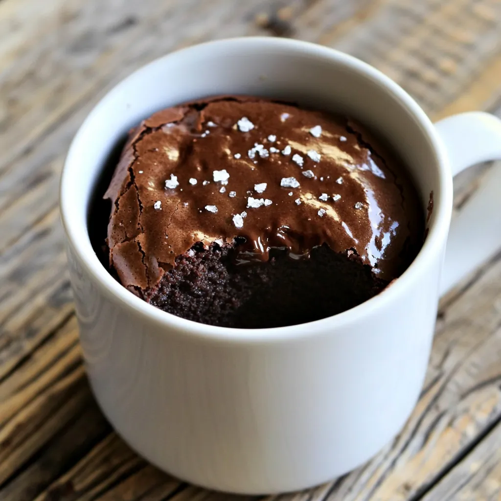 Zweite Mikrowelle Tasse Brownie Schneller Genuss