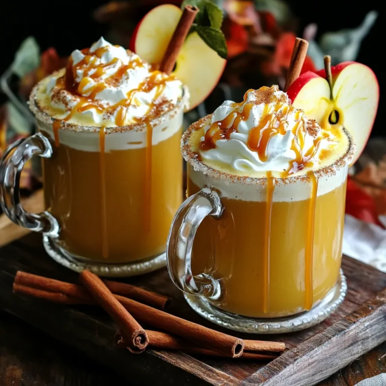 Für einen tollen Karamell-Apfel-Hot Toddy brauchst du folgende Hauptzutaten: - 2 Tassen Apfelsaft - 1 Esslöffel Karamellsauce (plus extra zum Drizzeln) - 1 Esslöffel Honig - 1 Esslöffel frischer Zitronensaft - 1/2 Teelöffel gemahlener Zimt - 1/4 Teelöffel gemahlener Ingwer - Eine Prise Muskatnuss - Schlagsahne (zum Dekorieren) - Zimtstangen (zum Garnieren) Diese Zutaten sorgen für einen warmen, süßen und würzigen Geschmack. Der Apfelsaft ist die Basis, die den fruchtigen Geschmack bringt. Die Karamellsauce gibt eine leckere Süße. Der Honig fügt zusätzliche Tiefe hinzu. Zitronensaft bringt eine frische Note, während Zimt, Ingwer und Muskatnuss das Getränk warm und gemütlich machen. Wähle einen klaren Apfelsaft, der frisch und süß ist. Vermeide Säfte mit Zuckerzusatz oder künstlichen Aromen. Frischer Apfelsaft schmeckt am besten und bringt den echten Apfelgeschmack in dein Getränk. Für die Karamellsauce, such eine, die dick und reichhaltig ist. Du kannst auch selbstgemachte Karamellsauce verwenden. Das gibt dem Hot Toddy eine persönliche Note. Achte darauf, dass die Sauce nicht zu süß ist, um das Gleichgewicht zu halten. Wenn du eine andere Süße bevorzugst, probiere Agavendicksaft oder Ahornsirup. Beide bringen eine andere Geschmacksnote. Sie sind auch gute Alternativen, wenn du Honig vermeiden willst. Wenn du einen weniger süßen Drink magst, reduziere die Menge an Karamellsauce. Experimentiere mit den Zutaten, um deinen perfekten Hot Toddy zu finden! Um den perfekten Karamell-Apfel-Hot Toddy zu machen, starte mit den Zutaten. Nimm 2 Tassen Apfelsaft, 1 Esslöffel Karamellsauce, 1 Esslöffel Honig und 1 Esslöffel frischen Zitronensaft. Füge 1/2 Teelöffel gemahlenen Zimt, 1/4 Teelöffel gemahlenen Ingwer und eine Prise Muskatnuss hinzu. Gib alles in einen mittelgroßen Topf. Rühre die Mischung gut um, damit alles gleichmäßig verteilt ist. Setze den Topf auf den Herd und stelle die Hitze auf mittel. Erhitze die Mischung, bis sie zu köcheln beginnt. Rühre dabei gelegentlich um. So löst sich die Karamellsauce gut auf. Wenn die Mischung köchelt, reduziere die Hitze auf niedrig. Lass sie etwa 5 Minuten ziehen, damit sich die Aromen entfalten. Der Duft wird köstlich sein! Nehme den Topf vom Herd. Gieße die heiße Apfelmischung vorsichtig in Becher oder hitzebeständige Gläser. Decke jedes Getränk großzügig mit Schlagsahne ab. Träufle ein wenig Karamellsauce oben drauf. Garnieren kannst du jeden Becher mit einer Zimtstange. Das sieht nicht nur hübsch aus, es gibt auch einen tollen Geschmack! Serviere die Hot Toddies auf einem Holztablett. Das macht alles noch gemütlicher. Um die Aromen zu stärken, füge einen Schuss Apfelbrand hinzu. Das bringt mehr Tiefe. Du kannst auch etwas Vanilleextrakt benutzen. Das ergänzt die Süße der Karamellsauce sehr gut. Für einen extra Kick probiere eine Prise Cayennepfeffer. Das gibt dem Getränk eine schöne Wärme. Die perfekte Temperatur für deinen Hot Toddy liegt bei etwa 65-70 Grad Celsius. So bleibt die Wärme erhalten, ohne dass du dich verbrennst. Wenn du es zu heiß servierst, wird der Geschmack getrübt. Lass das Getränk kurz abkühlen, bevor du es genießt. Das sorgt für ein besseres Geschmackserlebnis. Für besondere Anlässe kannst du den Karamell-Apfel-Hot Toddy in einem großen Krug zubereiten. So servierst du ihn einfach für Gäste. Du kannst auch verschiedene Toppings anbieten. Zum Beispiel: Karamellsauce, Schlagsahne und Zimtstangen. Das sorgt für einen festlichen Touch. Wenn du eine Feier planst, ist dieser Drink ein echter Hit. {{image_4}} Wenn du etwas mehr Wärme suchst, kannst du deinem Hot Toddy einen Schuss Alkohol hinzufügen. Whiskey ist die klassische Wahl. Du kannst aber auch Rum oder Brandy verwenden. Diese Alternativen bringen einen anderen Geschmack und zusätzliche Tiefe. Der Alkohol schmilzt gut mit dem Karamell und dem Apfelsaft. Probiere verschiedene Sorten, um deinen Favoriten zu finden! Für eine kinderfreundliche Version lass einfach den Alkohol weg. Du kannst den Karamell-Apfel-Hot Toddy nur mit den anderen Zutaten zubereiten. Füge ein paar zusätzliche Gewürze hinzu, wie mehr Zimt oder Vanille. Das macht das Getränk besonders lecker und spannend. Jeder kann mitgenießen und sich an der Wärme erfreuen! Das Hinzufügen saisonaler Zutaten macht deinen Hot Toddy noch spezieller. Im Herbst passen frische Äpfel oder Birnen gut. Du kannst sie einfach in kleine Stücke schneiden und in die Mischung geben. Im Winter könnte eine Prise Nelken oder frische Orange das Getränk aufpeppen. Diese kleinen Extras bringen neuen Schwung und machen dein Getränk einzigartig! Wenn du Reste deines Karamell-Apfel-Hot Toddys hast, bewahre sie in einem luftdichten Behälter auf. Stelle sicher, dass der Behälter gut verschlossen ist, um die Frische zu halten. Du kannst den Hot Toddy einfach in der Mikrowelle oder auf dem Herd wieder aufwärmen. Erhitze ihn sanft, bis er warm ist, aber nicht kochen. So bleibt der Geschmack erhalten. Die Hauptzutaten sind lange haltbar. Apfelsaft hält sich im Kühlschrank bis zu einer Woche. Karamellsauce und Honig können Monate halten, wenn sie kühl und dunkel gelagert werden. Zitronensaft verliert schnell an Geschmack, also nutze frischen Saft für das beste Aroma. Gewürze wie Zimt und Ingwer sind ebenfalls lange haltbar, wenn sie gut verschlossen sind. Um den besten Geschmack zu bewahren, lagere deinen Hot Toddy nicht zu lange im Kühlschrank. Er sollte innerhalb von zwei Tagen getrunken werden. Verwende frische Zutaten für das beste Ergebnis. Achte darauf, die Gewürze erst kurz vor dem Servieren hinzuzufügen, um ihre Aromen zu schützen. Wenn du den Hot Toddy neu aufwärmst, kannst du auch einen Hauch frischen Zitronensaft hinzufügen, um den Geschmack aufzufrischen. Ein Hot Toddy ist ein warmes Getränk. Es besteht oft aus heißem Wasser, Alkohol und Gewürzen. Manchmal nutzen wir auch Tee. Es ist perfekt für kalte Tage. Unser Karamell-Apfel-Hot Toddy bringt süßen Apfelgeschmack und Karamell zusammen. Ja, du kannst diesen Hot Toddy im Voraus machen. Bereite die Mischung einfach vorher zu und lasse sie abkühlen. Bewahre sie dann im Kühlschrank auf. Wenn du es trinken möchtest, erwärme die Mischung in einem Topf. Füge dann die Schlagsahne und die Karamellsauce hinzu. So hast du schnell ein warmes Getränk, wenn du es brauchst. Es gibt viele Variationen des Hot Toddy. Einige Menschen fügen Alkohol wie Whiskey hinzu. Andere nutzen verschiedene Säfte, wie Birnensaft. Du kannst auch andere Gewürze verwenden, wie Nelken oder Muskatnuss. Experimentiere mit deinen Lieblingszutaten, um deinen perfekten Hot Toddy zu finden. Der Karamell-Apfel-Hot Toddy ist ein köstliches Getränk, das einfach zuzubereiten ist. Wir haben die Hauptzutaten besprochen und Tipps zur Auswahl von Apfelsaft und Karamellsauce gegeben. Die Schritt-für-Schritt-Anleitung hilft dir, die perfekte Mischung zu erstellen und Aromen optimal zu entfalten. Variationen, wie kinderfreundliche Optionen oder saisonale Zutaten, bieten noch mehr Vielfalt. Denke daran, Reste richtig zu lagern, damit du lange Freude daran hast. Mit diesen Tipps macht dein Hot Toddy jedes Treffen besonders. Genieße die Wärme und die Aromen des Herbstes!