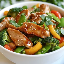 - 450 g Schweinefilet, dünn geschnitten - 2 Esslöffel Olivenöl - 1 Paprika (nach Wahl), in Streifen geschnitten - 1 Tasse Brokkoliröschen - 1 Tasse Zuckerschoten - 2 Frühlingszwiebeln, in Ringe geschnitten - 3 Knoblauchzehen, gehackt - 2 Esslöffel Ingwer, gehackt - 3 Esslöffel Ahornsirup - 2 Esslöffel Sriracha-Sauce - 1 Esslöffel Sojasauce (oder Tamari für glutenfrei) - Sesamsamen, zur Garnitur - Frischer Koriander, zur Garnitur - Salz und Pfeffer nach Geschmack Frische Zutaten sind der Schlüssel. Suche nach knackigem Gemüse und frischem Fleisch. Die Paprika sollte prall und glänzend sein. Brokkoli sollte eine lebendige grüne Farbe haben. Frühlingszwiebeln sollten fest und knackig sein. Achte darauf, dass der Ingwer frisch riecht. So hast du den besten Geschmack. Wenn du kein Schweinefilet hast, nimm Hühnchen oder Tofu. Paprika kannst du durch Karotten oder Zucchini ersetzen. Brokkoli lässt sich auch durch Blumenkohl ersetzen. Für die Sriracha-Sauce kannst du auch eine andere scharfe Sauce verwenden. Wenn du keine Sojasauce hast, verwende einfach Salz oder eine andere Würze. So bleibt dein Gericht lecker und anpassbar. {{ingredient_image_2}} Zuerst musst du das Schweinefilet in dünne Scheiben schneiden. Das macht das Fleisch zart und schnell gar. In einer großen Schüssel mischst du das Schweinefleisch mit Salz, Pfeffer, Ahornsirup, Sriracha und Sojasauce. Diese Marinade gibt dem Fleisch viel Geschmack. Lass es mindestens 15 Minuten marinieren. Du kannst es auch bis zu einer Stunde im Kühlschrank lassen. So wird der Geschmack noch besser. Erhitze 1 Esslöffel Olivenöl in einer großen Pfanne oder einem Wok bei mittelhoher Hitze. Wenn das Öl heiß ist, gib das marinierte Schweinefleisch hinein. Brate es für 4-5 Minuten an, bis es schön gebräunt ist. Achte darauf, dass das Fleisch gut durchgegart ist. Nimm das Fleisch dann aus der Pfanne und lege es beiseite. In der gleichen Pfanne fügst du das restliche Olivenöl hinzu. Jetzt kommen der gehackte Knoblauch und der Ingwer dazu. Brate beides für 30 Sekunden an, bis es lecker duftet. Dann gib die geschnittene Paprika, Brokkoliröschen und Zuckerschoten hinein. Brate das Gemüse für 4-5 Minuten, bis es zart und knackig ist. Füge das gebratene Schweinefleisch zurück in die Pfanne. Mische alles gut und erhitze es für weitere 2 Minuten. Das sorgt dafür, dass die Aromen gut zusammenkommen. Schmecke mit Salz und Pfeffer ab. Die Marinierzeit spielt eine große Rolle für den Geschmack. Ich empfehle, das Schweinefleisch mindestens 15 Minuten zu marinieren. So zieht der Ahornsirup und die Sriracha gut ein. Wenn du mehr Zeit hast, mariniere es bis zu einer Stunde im Kühlschrank. Das gibt dir einen intensiveren Geschmack. Die Garzeit ist entscheidend. Ich brate das marinierte Fleisch 4-5 Minuten an. Achte darauf, dass es schön braun ist. Prüfe, ob es durchgegart ist. Es sollte nicht mehr rosa sein. Das sorgt dafür, dass das Fleisch zart bleibt und nicht austrocknet. Der Schärfegrad kann einfach angepasst werden. Wenn du es milder magst, verwende weniger Sriracha. Du kannst auch die Sriracha durch eine mildere Soße ersetzen. Für mehr Schärfe füge etwas mehr hinzu oder benutze frische Chilis. Probiere, bis du den perfekten Geschmack für dich findest! Pro Tipps Marinieren für intensiven Geschmack: Lass das Schweinefleisch mindestens eine Stunde im Kühlschrank marinieren, um die Aromen besser einziehen zu lassen. Gemüse knackig halten: Achte darauf, das Gemüse nur kurz anzubraten, damit es zart und knackig bleibt. So bleibt die Farbe und der Nährstoffgehalt erhalten. Sesamsamen rösten: Röste die Sesamsamen vor dem Servieren leicht in einer trockenen Pfanne an. Das verstärkt den nussigen Geschmack und die Aromatik. Frische Kräuter hinzufügen: Ergänze das Gericht mit frischem Koriander kurz vor dem Servieren, um eine frische Note zu verleihen und die Aromen zu intensivieren. {{image_4}} Wenn du das Schweinefilet nicht magst, kannst du das Fleisch einfach ändern. Hähnchenbrust ist eine gute Wahl. Du kannst auch Rindfleisch verwenden, wenn du einen kräftigen Geschmack magst. Für eine leichtere Option probiere Pute. Jedes dieser Fleischsorten passt gut zur süßen und scharfen Sauce. Wenn du vegan bist, gibt es viele tolle Alternativen. Statt Schweinefleisch kannst du Tofu oder Tempeh nehmen. Diese sind proteinreich und nehmen den Geschmack gut auf. Du kannst auch Seitan verwenden, um eine fleischige Textur zu haben. Marinieren ist auch hier wichtig, um den besten Geschmack zu erzielen. Das Beste an einem Stir Fry ist die Flexibilität mit Gemüse. Du kannst Karotten in Scheiben schneiden oder Zucchini hinzufügen. Brokkoli kann durch Blumenkohl ersetzt werden. Auch grüne Bohnen oder Erbsen passen gut. Diese zusätzlichen Gemüsesorten bringen mehr Farbe und Nährstoffe in dein Gericht. Experimentiere und finde deine Lieblinge! Du kannst das übrig gebliebene Ahorn-Sriracha Schweinefleisch bis zu drei Tage im Kühlschrank aufbewahren. Stelle sicher, dass du es in einem luftdichten Behälter aufbewahrst. So bleibt das Fleisch frisch und saftig. Vor dem Verstauen lasse das Gericht auf Raumtemperatur abkühlen. Wenn du mehr Portionen zubereitest, kannst du das Gericht auch einfrieren. Fülle es in einen gefriergeeigneten Behälter oder in Gefrierbeutel. Es hält sich bis zu drei Monate im Gefrierfach. Achte darauf, die Luft aus dem Beutel zu drücken, bevor du ihn schließt. So vermeidest du Gefrierbrand und erhältst den besten Geschmack. Um das Gericht wieder aufzuwärmen, nimm die gewünschte Portion heraus und lasse sie im Kühlschrank auftauen. Erhitze das Fleisch in einer Pfanne bei mittlerer Hitze. Das sorgt dafür, dass es gleichmäßig warm wird. Du kannst auch etwas Wasser oder Brühe hinzufügen, um das Fleisch saftig zu halten. Vermeide die Mikrowelle, da sie das Fleisch trocken machen kann. Um das Rezept leichter zu machen, benutze mageres Schweinefleisch. Du kannst auch weniger Öl verwenden. Reduziere die Menge an Ahornsirup für weniger Zucker. Füge mehr Gemüse hinzu, um das Gericht nahrhafter zu machen. Brokkoli, Zuckerschoten und Paprika sind toll dafür. Du kannst sogar Blumenkohl oder Karotten verwenden. Ja, das Gericht kann glutenfrei sein. Verwende einfach Tamari statt Sojasauce. Tamari ist eine glutenfreie Soja-Alternative. Achte darauf, dass alle anderen Zutaten, wie Sriracha, ebenfalls glutenfrei sind. So kannst du das Gericht genießen, ohne dir Sorgen zu machen. Ja, du kannst andere Soßen verwenden. Probiere Teriyaki oder Hoisin für einen anderen Geschmack. Du kannst auch scharfe Chilisauce verwenden, wenn du mehr Hitze magst. Experimentiere mit deinen Lieblingssoßen, um neue Aromen zu entdecken. In diesem Blogbeitrag haben wir alles Wichtige für dein Gericht abgedeckt. Wir haben die besten Zutaten und nützliche Tipps zum Kochen besprochen. Außerdem hast du Variationen und Lagerinformationen gefunden. Du kannst nun frische Zutaten wählen und den Schärfegrad anpassen. Das Gericht wird lecker und ganz nach deinem Geschmack. Probiere verschiedene Variationen aus und erfinde dein eigenes Rezept. Es wird dir sicher Spaß machen!