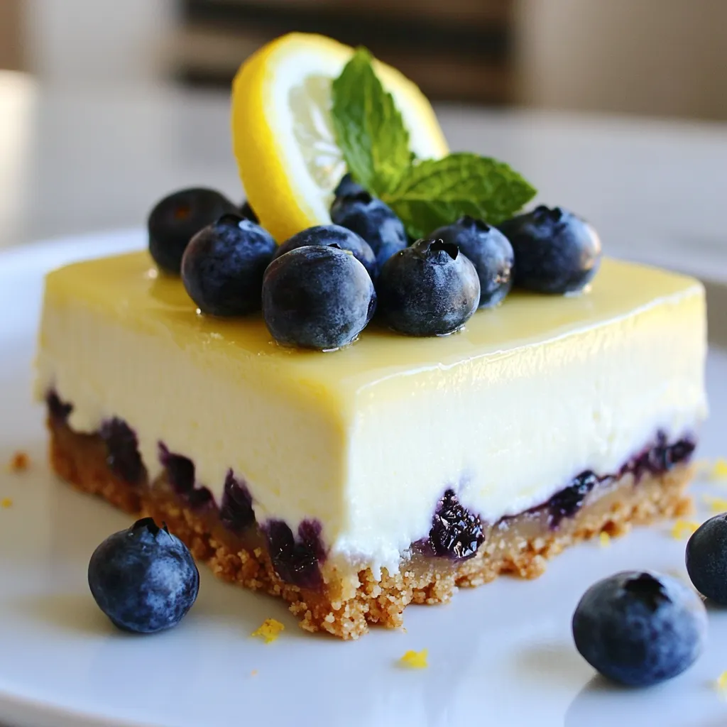 Die Füllung ist der Star dieses veganen Käsekuchens. Hier sind die Hauptzutaten, die du benötigst: - 1 ½ Tassen rohe Cashewkerne (4 Stunden eingeweicht) - ½ Tasse Kokosnusscreme - ¼ Tasse Ahornsirup - 2 Esslöffel Zitronensaft - Abrieb von 1 Zitrone - 1 Teelöffel Vanilleextrakt - 1 Tasse frische Blaubeeren Diese Zutaten bringen den perfekten Geschmack und die richtige Textur. Die Cashewkerne machen die Füllung schön cremig. Zitronensaft und -abrieb geben den frischen, spritzigen Geschmack. Die Blaubeeren sorgen für einen fruchtigen Kick. Ein guter Boden ist wichtig für jedes Dessert. Diese Zutaten brauchst du für die Kruste: - 1 Tasse entsteinte Medjool-Daten - 1 Tasse Mandelmehl - ½ Teelöffel Meersalz - 2 Esslöffel Kokosnussöl (geschmolzen) Die Medjool-Daten sorgen für die Süße und die Klebrigkeit. Mandelmehl gibt der Kruste den nötigen Biss. Achte beim Kauf der Zutaten auf Qualität. Frische Blaubeeren machen den Käsekuchen lebendig. Wähle reife, süße Medjool-Daten für den besten Geschmack. Für die Cashewkerne, kaufe sie roh und ungesalzen. So bleibt die Füllung neutral und lecker. Nutze hochwertige Kokosnusscreme für eine reichhaltige Textur. Wenn du die besten Zutaten auswählst, wird dein veganer Käsekuchen noch besser! {{ingredient_image_2}} Um die Kruste zu machen, nimm die entsteinten Medjool-Daten, Mandelmehl und Meersalz. Gib diese in eine Küchenmaschine. Mixe alles, bis die Mischung klebrig wird. Diese Konsistenz ist wichtig. Drücke die Krustenmasse gleichmäßig in den Boden einer 20 cm Springform. Achte darauf, dass sie fest angedrückt ist. Dann stelle die Form in das Gefrierfach. Dies hilft, die Kruste fest zu machen. Jetzt bereitest du die Füllung vor. Lass die eingeweichten Cashewkerne abtropfen. Gib sie in einen Hochleistungsmixer. Füge Kokosnusscreme, Ahornsirup, Zitronensaft, Zitronenabrieb und Vanilleextrakt hinzu. Mixe alles, bis die Mischung glatt und cremig ist. Das ist wichtig für die Textur. Danach füge die frischen Blaubeeren vorsichtig hinzu. Mische sie gut unter, aber behalte einige ganze Beeren. Gieße die Füllung gleichmäßig über die gekühlte Kruste. Verwende einen Spatel, um die Oberseite zu glätten. Decke den Käsekuchen mit Frischhaltefolie ab. Lasse ihn mindestens 4 Stunden im Gefrierfach. Dies hilft, die Füllung fest zu machen. Nach dem Einfrieren nimm den Käsekuchen vorsichtig aus der Springform. Jetzt kannst du ihn mit frischen Blaubeeren dekorieren. Ein wenig Zitronenabrieb oben drauf macht ihn noch schöner. Beginne mit den Cashewkernen. Weiche sie 4 Stunden in Wasser ein. Das macht sie weich und cremig. Die Kokosnusscreme sollte ebenfalls bei Raumtemperatur sein. So lässt sie sich besser vermischen. Achte darauf, frische Blaubeeren auszuwählen. Sie sollten fest und saftig sein. Verwende reife, süße Medjool-Daten für die Kruste. Diese geben ihr einen tollen Geschmack. Beim Mixen der Füllung ist es wichtig, Geduld zu haben. Mixe die Cashews mit der Kokosnusscreme, bis die Mischung ganz glatt ist. Wenn sie zu dick ist, füge etwas mehr Zitronensaft hinzu. So wird sie leichter und frischer. Die Blaubeeren sollten vorsichtig untergemischt werden. Das bewahrt ihre Form und Textur. Für die Präsentation ist ein schöner Teller wichtig. Richte die Stücke darauf an. Dekoriere mit frischen Blaubeeren und Zitronenabrieb. Das sieht nicht nur schön aus, sondern bringt auch frische Aromen. Du kannst Minzeblätter hinzufügen. Diese geben einen zusätzlichen Farbtupfer und einen frischen Geschmack. Kalt servieren, damit der Käsekuchen am besten schmeckt! Pro Tipps Cashewkerne richtig einweichen: Um die Cashewkerne optimal zu verarbeiten, sollten sie mindestens 4 Stunden in Wasser eingeweicht werden. So werden sie weich und lassen sich leichter zu einer cremigen Konsistenz pürieren. Kokosnusscreme wählen: Achten Sie darauf, hochwertige Kokosnusscreme zu verwenden, da dies den Geschmack des Käsekuchens erheblich beeinflusst. Eine cremige und reichhaltige Variante sorgt für eine bessere Textur. Frische Blaubeeren verwenden: Verwenden Sie frische Blaubeeren für den besten Geschmack und die beste Textur. Tiefgefrorene Blaubeeren können zu einer wässrigen Füllung führen. Käsekuchen richtig einfrieren: Decken Sie den Käsekuchen gut mit Frischhaltefolie ab, um Gefrierbrand zu vermeiden. Lassen Sie ihn mindestens 4 Stunden einfrieren, damit er fest wird und sich leicht schneiden lässt. {{image_4}} Um diesen veganen Käsekuchen glutenfrei zu machen, verwenden Sie Mandelmehl für den Boden. Es ersetzt Weizenmehl perfekt. Achten Sie auf die Marke des Mandelmehls. Einige könnten Spuren von Gluten enthalten. Wenn Sie den Käsekuchen weniger süß mögen, probieren Sie Agavendicksaft oder Dattelsirup. Diese Süßungsmittel haben einen niedrigeren glykämischen Index. Sie sind auch gut für die Gesundheit. Passen Sie die Menge je nach Geschmack an. Fügen Sie Ihrer Füllung andere Früchte hinzu. Erdbeeren oder Himbeeren passen gut zu Zitrone und Blaubeeren. Mischen Sie die Beeren vorsichtig unter die Füllung. Dies gibt dem Käsekuchen eine schöne Farbe und extra Geschmack. Bewahre den veganen Käsekuchen im Kühlschrank auf. Du kannst ihn in einem luftdichten Behälter lagern. Achte darauf, dass er gut abgedeckt ist. So bleibt er frisch und lecker. Der Käsekuchen hält sich bis zu fünf Tage im Kühlschrank. Wenn du ihn länger aufbewahren möchtest, friere ihn ein. Im Gefrierschrank hält der Käsekuchen bis zu drei Monate. Du kannst ihn in Portionen schneiden und einzeln einpacken. Verwende Frischhaltefolie und dann einen Gefrierbeutel. Das hilft, Gefrierbrand zu vermeiden. So hast du immer ein Stück für einen besonderen Moment bereit. Um den Käsekuchen aufzutauen, lege ihn einfach in den Kühlschrank. Lass ihn dort für mehrere Stunden oder über Nacht. So bleibt die Textur angenehm. Du kannst ihn auch schnell auftauen, indem du ihn bei Raumtemperatur stehen lässt. Achte darauf, ihn nicht zu lange draußen zu lassen, um die Frische zu bewahren. Du kannst den Käsekuchen bis zu 3 Tage im Voraus zubereiten. Das Einfrieren verbessert den Geschmack. Lagere ihn gut verpackt im Gefrierfach. Vor dem Servieren einfach auftauen lassen. So bleibt die Konsistenz schön cremig. Ja, du kannst auch andere Früchte verwenden. Himbeeren, Erdbeeren oder Pfirsiche passen gut. Achte darauf, die Früchte gut zu waschen und klein zu schneiden. So verteilen sie sich besser in der Füllung. Experimentiere mit deinem Lieblingsgeschmack! Wenn du keine Cashewkerne magst, sind Sonnenblumenkerne eine gute Wahl. Auch geschälte Mandeln funktionieren gut. Die Konsistenz kann leicht variieren, aber der Geschmack bleibt lecker. Achte darauf, die Nüsse vorher einzuweichen, um die Cremigkeit zu erreichen. Um einen leckeren Käsekuchen zu machen, braucht man gute Zutaten und klare Schritte. Wir haben die besten Zutaten für die Füllung und den Boden besprochen. Die Auswahl der Zutaten ist wichtig für den Geschmack. Die Schritt-für-Schritt-Anleitung macht es einfach, alles richtig zu machen. Vergiss nicht die Tipps, um die perfekte Konsistenz zu bekommen. Auch verschiedene Variationen und Lagerhinweise helfen dir. Denke daran, dass du mit anderen Früchten und Süßungsmitteln experimentieren kannst. Viel Spaß beim Backen und genießen!