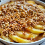 Für einen perfekten Karamell-Apfel-Crumble brauchen Sie einige wichtige Zutaten. Hier ist die Liste: - 4 mittelgroße Äpfel (Granny Smith oder Honeycrisp), geschält, entkernt und in Scheiben geschnitten - 1 Tasse brauner Zucker - 1 Tasse Haferflocken - 1 Tasse Weizenmehl - 1/2 Tasse ungesalzene Butter, geschmolzen - 1 Teelöffel Zimt - 1/4 Teelöffel Muskatnuss - 1/4 Teelöffel Salz - 1/2 Tasse gehackte Pekannüsse oder Walnüsse (optional) - 1/2 Tasse Karamellsauce (fertig gekauft oder selbstgemacht) - 1/2 Teelöffel Vanilleextrakt Diese Zutaten sorgen für einen tollen Geschmack und eine schöne Textur. Die Wahl der Äpfel ist sehr wichtig. Granny Smith ist sauer und bringt einen tollen Kontrast zu süßem Karamell. Honeycrisp hat eine knackige Textur und ist süßer. Beide Sorten sind perfekt für diesen Crumble. Sie halten beim Backen ihre Form und geben einen tollen Geschmack. Nüsse fügen einen knusprigen Biss hinzu. Pekannüsse sind süß und passen gut zum Apfel. Walnüsse sind etwas bitterer, aber auch lecker. Wenn Sie Karamellsauce verwenden, können Sie entweder eine fertige kaufen oder Ihre eigene machen. Selbstgemachte Karamellsauce ist einfach und gibt dem Crumble einen besonderen Touch. Sie können die Sauce auch nach Belieben über den warmen Crumble träufeln. Heize deinen Ofen auf 175°C vor. Das ist wichtig, um den Crumble gleichmäßig zu backen. Nimm vier mittelgroße Äpfel, wie Granny Smith oder Honeycrisp. Schäle die Äpfel, entferne die Kerne und schneide sie in dünne Scheiben. In einer großen Schüssel vermenge die Apfelscheiben mit 1/2 Tasse braunem Zucker, 1 Teelöffel Zimt, 1/4 Teelöffel Muskatnuss und 1/2 Teelöffel Vanilleextrakt. Mische alles gut, bis die Apfelscheiben gleichmäßig bedeckt sind. Stelle die Schüssel beiseite, während du das Crumble-Topping machst. In einer anderen Schüssel kombinierst du die restlichen Zutaten für das Topping. Gib 1 Tasse braunen Zucker, 1 Tasse Haferflocken, 1 Tasse Weizenmehl, 1/2 Tasse geschmolzene Butter und 1/4 Teelöffel Salz hinein. Wenn du möchtest, füge 1/2 Tasse gehackte Pekannüsse oder Walnüsse hinzu. Rühre die Mischung gut um, bis sie krümelig aussieht. Achte darauf, dass alle Zutaten gut vermischt sind. Nimm eine ofenfeste Pfanne mit einem Durchmesser von 10-12 Zoll. Verteile die gesüßten Äpfel gleichmäßig auf dem Boden der Pfanne. Gieße die Karamellsauce über die Äpfel, sodass sie gut bedeckt sind. Streue das Crumble-Topping gleichmäßig über die Karamelläpfel. Drücke es leicht an, um eine schöne Schicht zu bilden. Jetzt ist es Zeit, die Pfanne in den vorgeheizten Ofen zu stellen. Backe den Crumble für 30-35 Minuten, bis das Topping goldbraun ist und die Äpfel blubbern. Lass ihn ein wenig abkühlen, bevor du ihn servierst. Der Crumble-Topping macht das Gericht besonders. Um den perfekten Crumble zu erzielen, sollten Sie die Zutaten gut kombinieren. Mischen Sie die Haferflocken und das Mehl gründlich. Fügen Sie geschmolzene Butter langsam hinzu. Dies sorgt für eine gleichmäßige Verteilung. Achten Sie darauf, nicht zu lange zu rühren. Das Ziel ist eine krümelige Textur. Eine Prise Salz kann den Geschmack verstärken. Wenn Sie Nüsse mögen, fügen Sie sie hinzu. Sie bringen Knusprigkeit und Geschmack. Einige Werkzeuge können Ihre Arbeit erleichtern. Eine große Rührschüssel hilft beim Mischen. Ein Spatel ist nützlich, um die Toppings gleichmäßig zu verteilen. Eine ofenfeste Pfanne ist wichtig für das Backen. Ein Messer und ein Schneidebrett helfen beim Schneiden der Äpfel. Wenn Sie möchten, können Sie auch einen Apfelausstecher verwenden. Er spart Zeit und macht das Entkernen einfach. Die Präsentation macht viel aus. Servieren Sie den Crumble direkt in der Pfanne. Das sieht rustikal und einladend aus. Eine Kugel Vanilleeis obenauf ist eine tolle Idee. Das Eis schmilzt leicht und ergänzt die Wärme des Crumbles. Ein zusätzlicher Schuss Karamellsauce macht das Dessert noch köstlicher. Sie können auch frisch geschlagene Sahne verwenden. Kleine Minzblätter als Garnitur bringen Farbe und Frische. {{image_4}} Um einen glutenfreien Apfel-Crumble zu machen, ersetze das Weizenmehl. Verwende einfach eine glutenfreie Mehlmischung. Achte darauf, dass alle anderen Zutaten ebenfalls glutenfrei sind. Haferflocken sind oft glutenfrei, aber überprüfe die Verpackung. So kannst du den vollen Geschmack genießen, ohne Gluten zu verwenden. Für eine vegane Version nutze Pflanzenmargarine anstelle von Butter. Wähle auch eine Karamellsauce, die ohne Milchprodukte ist. Du kannst auch Leinsamen oder Chiasamen verwenden, um das Ei zu ersetzen. Mische einen Esslöffel mit Wasser. Lass es einige Minuten stehen, bis es dick wird. Das wird deinem Crumble die nötige Bindung geben. Du kannst das Rezept leicht anpassen. Füge Gewürze wie Ingwer oder Nelken für mehr Tiefe hinzu. Auch Früchte wie Birnen oder Kirschen passen gut. Experimentiere mit verschiedenen Nüssen. Mandeln oder Haselnüsse bringen einen neuen Geschmack. Für eine leckere Überraschung kannst du auch Schokoladenstückchen unter das Topping mischen. Bewahre den Karamell-Apfel-Crumble in einem luftdichten Behälter auf. Lasse ihn zuerst vollständig abkühlen. So bleibt die Frische erhalten. Du kannst ihn bei Raumtemperatur für bis zu zwei Tage lagern. Für längere Lagerung solltest du ihn in den Kühlschrank stellen. Dort hält er sich bis zu einer Woche. Um den Crumble aufzuwärmen, stelle ihn in den Ofen. Heize den Ofen auf 175°C (350°F) vor. Lege den Crumble in eine ofenfeste Form. Erwärme ihn für 15 bis 20 Minuten. Du kannst auch die Mikrowelle nutzen. Erhitze ihn dort für ein bis zwei Minuten. Achte darauf, dass er gleichmäßig warm wird. Serviere ihn warm, idealerweise mit Vanilleeis und einem Schuss Karamellsauce. Der Karamell-Apfel-Crumble kann auch eingefroren werden. Teile ihn in Portionen und lege ihn in gefriergeeignete Behälter. So bleibt er bis zu drei Monate frisch. Zum Auftauen lege ihn über Nacht in den Kühlschrank. Erwärme ihn dann wie oben beschrieben. So bleibt der Geschmack und die Textur gut erhalten. Um Karamellsauce zu machen, brauchst du nur drei Zutaten: Zucker, Butter und Sahne. Beginne mit einer Tasse Zucker in einem Topf. Erhitze den Zucker bei mittlerer Hitze. Rühre, bis der Zucker schmilzt und goldbraun wird. Füge dann eine halbe Tasse Butter hinzu und rühre gut. Nach ein paar Minuten gießt du eine halbe Tasse Sahne dazu. Rühre weiter, bis die Sauce glatt ist. Lass sie abkühlen. Diese Sauce passt perfekt zu deinem Karamell-Apfel-Crumble. Ja, du kannst viele Früchte verwenden! Birnen, Pfirsiche oder Beeren sind großartig. Achte darauf, die Früchte zu schälen oder zu entkernen, wenn nötig. Jedes Obst hat einen eigenen Geschmack. Du kannst auch eine Mischung aus Früchten verwenden. So erhält dein Crumble eine neue, spannende Note. Experimentiere mit verschiedenen Früchten und finde deine Lieblingskombination. Für den perfekten Karamell-Apfel-Crumble sind einige Beilagen ideal. Vanilleeis ist ein Klassiker. Es schmilzt leicht und ergänzt den warmen Crumble. Schlagsahne ist eine weitere leckere Option. Sie macht das Dessert noch sahniger. Du kannst auch noch mehr Karamellsauce darüber träufeln. Das bringt zusätzlichen Geschmack. Probiere auch einen Klecks griechischen Joghurt für eine frische Note. Dieser Artikel hat unsere Schritte zur Zubereitung eines köstlichen Karamell-Apfel-Crumbles behandelt. Wir haben die besten Zutaten, die genaue Anleitung und viele Tipps geteilt. Vergessen Sie nicht, mit verschiedenen Apfelsorten und Nüssen zu experimentieren. Variationen wie glutenfrei oder vegan machen das Rezept noch spannender. Lagern Sie den Crumble gut, um ihn frisch zu halten. Der Karamell-Apfel-Crumble ist ein echter Genuss, den Sie immer wieder machen sollten. Lassen Sie Ihrer Kreativität freien Lauf, und genießen Sie das Kochen!