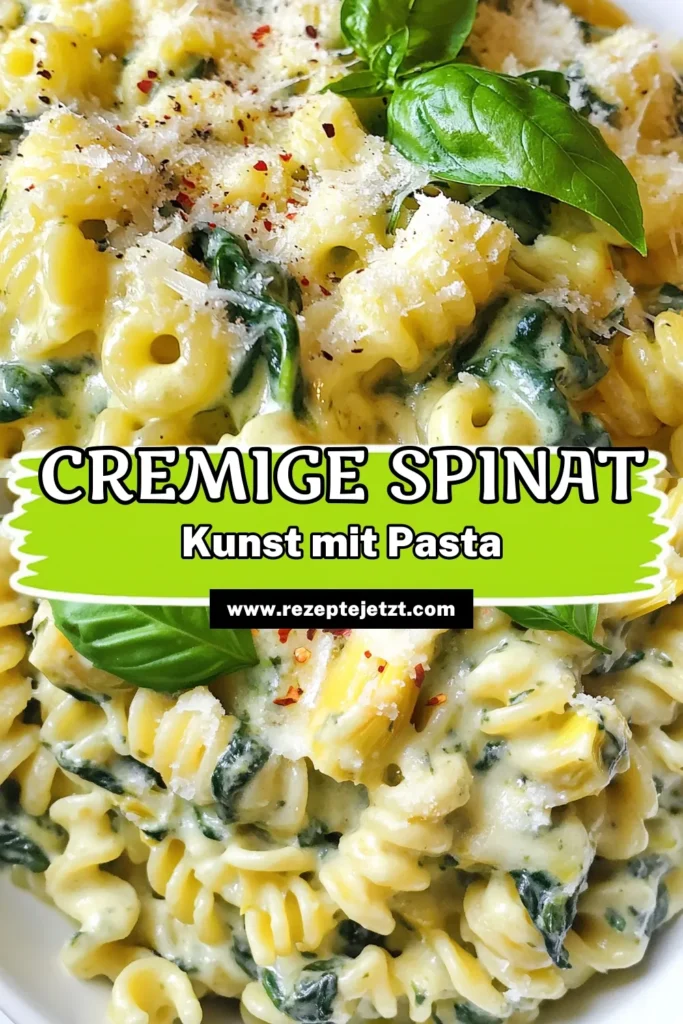 Entdecke unser cremiges Spinatsuppen-Artischocken-Pasta-Rezept! Diese köstliche Kombination aus cremiger Spinatsuppe und Pasta mit Artischocken und Spinat wird dich begeistern. Ideal für ein schnelles veganes Abendessen oder als Rezept für Spinatsuppe mit Käse. Probiere es heute aus und genieße den vollen Geschmack! Speichere das Rezept und teile es mit Freunden! #CremigeSpinatsuppe #ArtischockenPastaRezept #VeganeSpinatsuppe #RezeptSpinatsuppeMitKäse