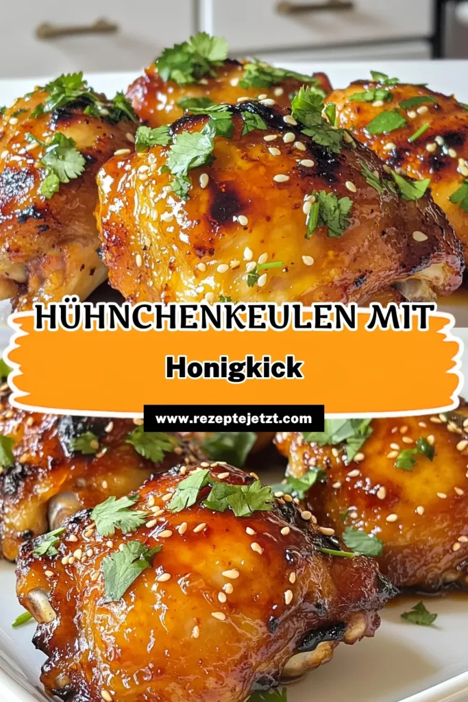 Entdecke das Rezept für köstliche Honig-Sriracha-Hühnchenkeulen! Diese asiatische Hühnchenkeulen sind einfach zuzubereiten und kombinieren die süße Honig Marinade Hühnchen mit der scharfen Sriracha. Perfekt für ein schnelles Abendessen oder ein geselliges Treffen. Lass dir diesen Sriracha Hähnchen Genuss nicht entgehen! Probiere es aus und teile dein Ergebnis! #HonigSriracha #HühnchenkeulenRezept #SrirachaHähnchen #AsiatischeHühnchenkeulen