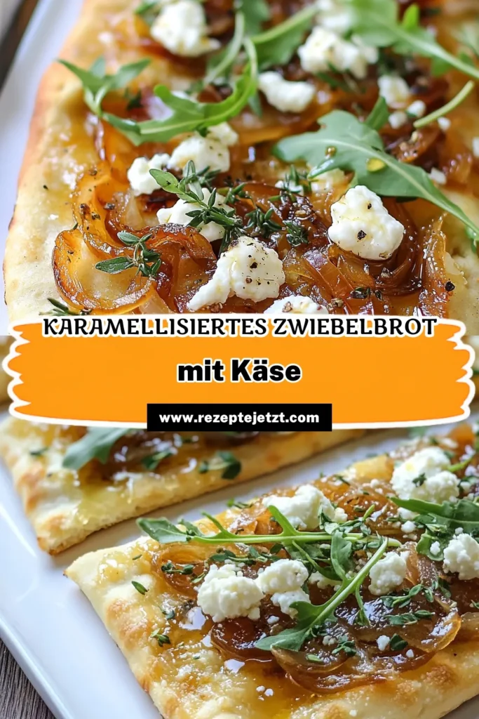 Entdecke unser köstliches Rezept für karamellisierte Zwiebeln Fladenbrot mit Ziegenkäse! Diese perfekte Kombination aus zarten Zwiebeln, cremigem Ziegenkäse und frischem Rucola macht dieses Veggie Snack Rezept zum idealen Genuss für jeden Anlass. Verfeinere dein Fladenbrot mit Honig für das gewisse Etwas. Probiere dieses einfache Ziegenkäse Rezept aus und überrasche deine Gäste! Teile den Genuss! #KaramellisierteZwiebeln #ZiegenkäseRezept #VeggieSnack #FladenbrotMitHonig