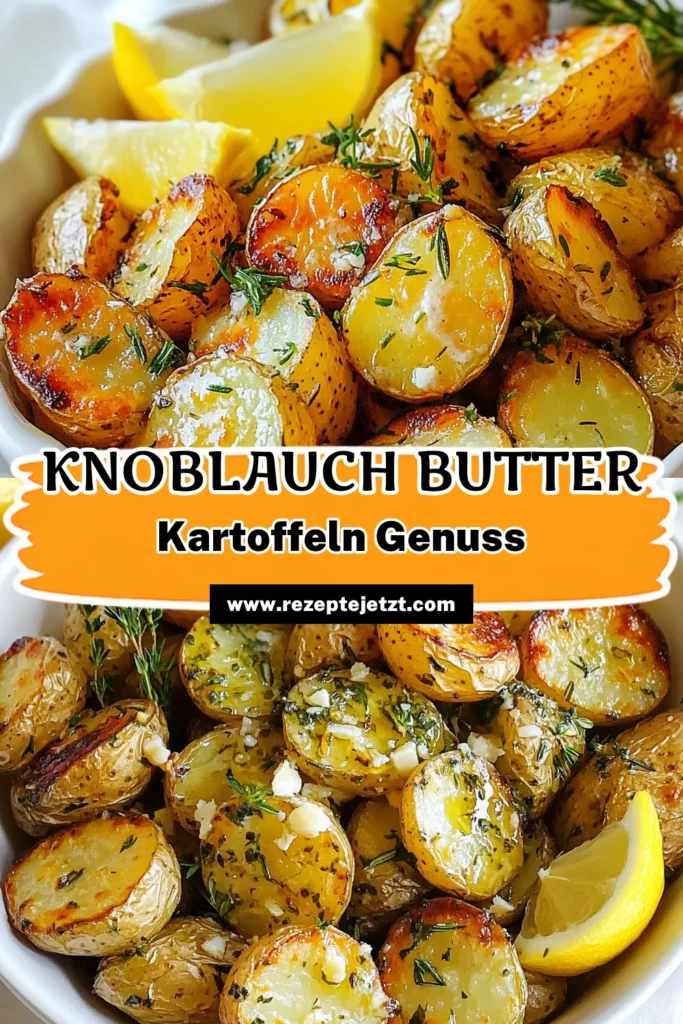 Entdecke das perfekte Rezept für Knoblauch-Butter Kartoffeln! Diese gebratene Baby-Kartoffeln sind die ideale einfache Kartoffelbeilage, die jeder lieben wird. Mit frischen Kräutern und einem Hauch von Zitrone sind diese gesunden Kartoffelrezepte nicht nur lecker, sondern auch einfach zuzubereiten. Probier unser Kräuter Kartoffeln Rezept aus und lasse dich begeistern! Jetzt speichern und nachmachen! #KnoblauchButterKartoffeln #KräuterRezepte #Kartoffelbeilage #GesundeRezepte