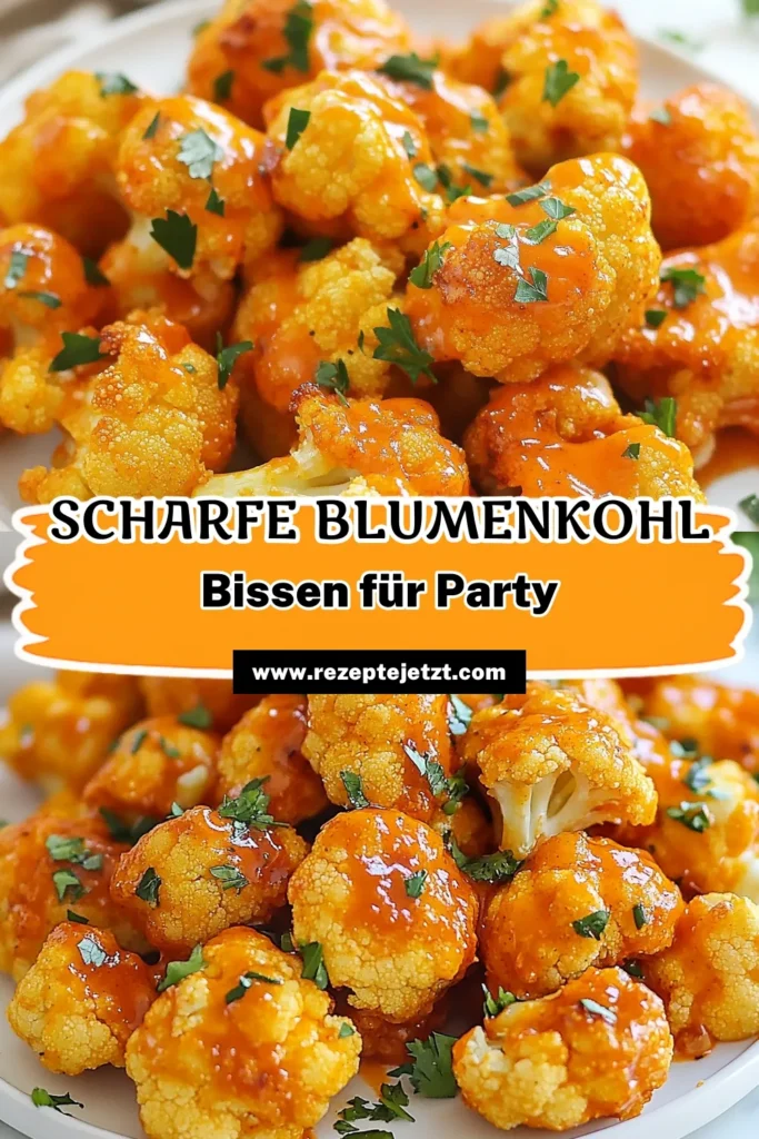 Entdecke die perfekten Buffalo Blumenkohl Bissen! Diese knusprigen Blumenkohl Snacks sind nicht nur super lecker, sondern auch gesund. Mit einer veganen Buffalo Sauce und einem glutenfreien Blumenkohl Rezept sind sie die ideale gesunde Vorspeise Blumenkohl. Probiere sie einmal aus und serviere sie bei deinem nächsten Treffen! Klicke auf das Rezept und lass dich inspirieren! #BuffaloBlumenkohlBissen #VeganeSnacks #GesundeVorspeise #Glutenfrei
