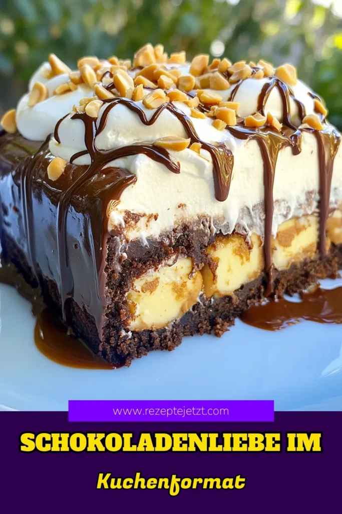 Entdecken Sie den köstlichen Schokoladen Poke Kuchen mit cremiger Erdnussbutter, perfekt für jeden Anlass! Dieses einfache Schokoladen Dessert Rezept vereint Schokoladengenuss und den Crunch von Erdnüssen. Mit wenigen Zutaten und einfachen Schritten zaubern Sie einen himmlischen Erdnussbutter Kuchen, der jeder Feier vorzüglich macht! Probieren Sie unser Rezept aus und speichern Sie es für Ihr nächstes Dessert! #SchokoladenkuchenRezept #ErdnussbutterKuchen #SchokoladenPokeKuchen #einfacherKuchenmitErdnüssen