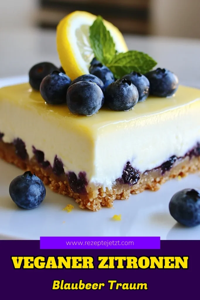 Entdecke dieses köstliche vegane Käsekuchen Rezept für deinen neuen Favoriten: den Zitronen-Blaubeer Käsekuchen! Dieses gesunde Käsekuchen Rezept kombiniert frische Blaubeeren und zitrusfrische Aromen in einer pflanzlichen Variante, die perfekt für jeden Anlass ist. Probiere es selbst aus und genieße vegane Desserts der Extraklasse. Jetzt speichern und nachmachen! #VeganerKäsekuchenRezept #ZitronenBlaubeerKäsekuchen #VeganeDesserts #GesundeKäsekuchenRezepte