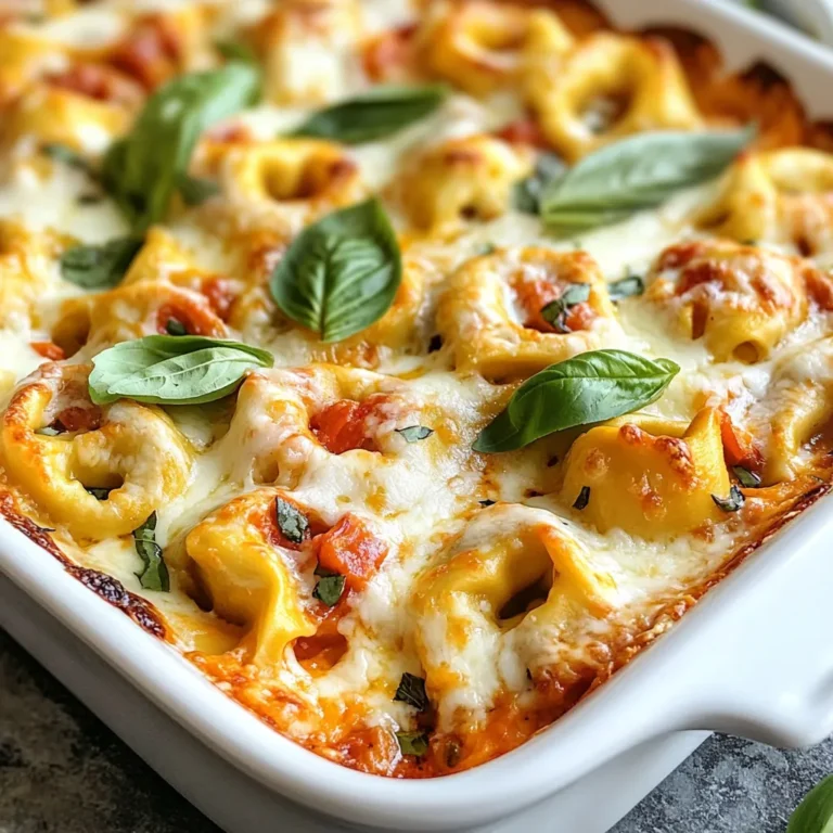 Für den köstlichen Gerösteten Paprika Tortellini Auflauf benötigen Sie: - 340 g Käse-Tortellini - 2 große geröstete rote Paprika, grob gehackt - 250 g Ricotta-Käse - 250 g geriebener Mozzarella-Käse, plus zusätzlich für das Topping - 50 g geriebener Parmesan-Käse - 500 ml Marinara-Sauce - 2 Knoblauchzehen, fein gehackt - 1 Teelöffel getrockneter Oregano - 1 Teelöffel rote Pfefferflocken (optional) - Frische Basilikumblätter zur Dekoration - Salz und Pfeffer nach Geschmack Achten Sie beim Kauf der Zutaten auf Qualität. Wählen Sie frische Paprika und hochwertigen Käse. Geröstete Paprika können Sie selbst machen oder im Glas kaufen. Frischer Ricotta hat einen besseren Geschmack als der im Supermarkt. Der Käse sollte gut schmelzen, damit der Auflauf schön cremig wird. Einige Zutaten können Sie leicht ersetzen. Verwenden Sie frische Tortellini anstelle von getrockneten, wenn Sie möchten. Für eine leichtere Variante probieren Sie Quark anstelle von Ricotta. Sie können auch Spinat oder Zucchini hinzufügen, um mehr Gemüse zu integrieren. Benötigen Sie eine milde Variante? Lassen Sie die roten Pfefferflocken einfach weg. {{ingredient_image_2}} Zuerst heizen Sie Ihren Ofen auf 190°C vor. Dies sorgt dafür, dass Ihr Auflauf gleichmäßig gart. Kochen Sie dann 340 g Käse-Tortellini. Nutzen Sie die Anweisungen auf der Verpackung. Kochen Sie die Tortellini bis sie al dente sind. Gießen Sie sie ab und stellen Sie sie beiseite. In einer großen Schüssel kombinieren Sie die grob gehackten gerösteten roten Paprika und 250 g Ricotta-Käse. Fügen Sie 250 g geriebenen Mozzarella-Käse und 50 g geriebenen Parmesan-Käse hinzu. Rühren Sie alles gut um. Fügen Sie dann 500 ml Marinara-Sauce, 2 fein gehackte Knoblauchzehen, 1 Teelöffel Oregano und rote Pfefferflocken hinzu. Vermengen Sie alles gut. Jetzt fügen Sie die gekochten Tortellini vorsichtig in die Mischung. Achten Sie darauf, dass die Tortellini gleichmäßig mit der Sauce überzogen sind. Schmecken Sie alles mit Salz und Pfeffer ab. Geben Sie die Tortellini-Mischung in eine eingefettete Auflaufform. Verteilen Sie sie gleichmäßig. Decken Sie das Gericht mit zusätzlichem geriebenem Mozzarella-Käse ab. Stellen Sie die Form in den vorgeheizten Ofen. Backen Sie den Auflauf für 25-30 Minuten. Er ist fertig, wenn der Käse geschmolzen und sprudelnd ist. Nehmen Sie den Auflauf aus dem Ofen und lassen Sie ihn 5 Minuten abkühlen. Vor dem Servieren garnieren Sie ihn mit frischen Basilikumblättern. Um die perfekten Tortellini zu kochen, sollten Sie folgendes beachten: - Verwenden Sie viel Wasser. Das hilft den Tortellini, gleichmäßig zu kochen. - Fügen Sie Salz zum Wasser hinzu. Dies verbessert den Geschmack der Tortellini. - Kochen Sie sie nur bis sie al dente sind. Das bedeutet, sie sollten innen noch etwas fest sein. - Rühren Sie gelegentlich um. So verhindern Sie, dass sie zusammenkleben. Wenn Sie diese Schritte befolgen, werden Ihre Tortellini perfekt und lecker. Die Käsemischung kann variieren, um neue Geschmäcker zu entdecken: - Fügen Sie Feta-Käse hinzu. Er bringt eine salzige Note. - Verwenden Sie Gouda oder Cheddar für einen anderen Geschmack. - Kombinieren Sie verschiedene Käsesorten für mehr Tiefe. - Experimentieren Sie mit Kräutern im Käse. Zum Beispiel, getrockneter Basilikum oder Thymian. Diese Variationen machen Ihr Gericht einzigartig und spannend. Eine knusprige Kruste ist der Schlüssel zu einem gelungenen Auflauf: - Verwenden Sie ausreichend Käse. Eine dicke Schicht geschmolzenen Mozzarella sorgt für Knusprigkeit. - Fügen Sie Paniermehl hinzu. Streuen Sie etwas über die Käseschicht, bevor Sie es backen. - Backen Sie bei hoher Hitze. So wird die Oberseite schön goldbraun. - Lassen Sie das Gericht etwas abkühlen. Dies hilft, die Kruste zu festigen. Mit diesen Tipps wird Ihre Tortellini-Bake unwiderstehlich und köstlich. Pro Tipps Käse Variation: Experimentieren Sie mit verschiedenen Käsesorten wie Fontina oder Gouda für einen einzigartigen Geschmack. Frische Kräuter: Fügen Sie frische Kräuter wie Thymian oder Rosmarin hinzu, um dem Gericht zusätzliche Aromen zu verleihen. Röstpaprika selber machen: Rösten Sie frische Paprika im Ofen oder auf dem Grill für einen intensiveren Geschmack anstelle von eingelegten Paprika. Vorbereitung im Voraus: Bereiten Sie das Gericht am Vortag vor und stellen Sie es vor dem Backen in den Kühlschrank, um Zeit zu sparen. {{image_4}} Wenn Sie eine vegetarische Version des Auflaufs möchten, ersetzen Sie die Tortellini durch Gemüse-Tortellini. Diese sind oft gefüllt mit Spinat oder Käse. Sie können auch zusätzliches Gemüse wie Zucchini oder Spinat einfügen. Geben Sie einfach die gehackten Gemüse zu der Paprika-Mischung. Das gibt mehr Geschmack und Nährstoffe. Für mehr Protein fügen Sie etwas Hähnchen oder Putenfleisch hinzu. Kochen Sie das Fleisch vorher und schneiden Sie es in kleine Stücke. Mischen Sie es in die Tortellini-Masse. Alternativ können Sie auch Kichererbsen verwenden. Diese sind eine gute pflanzliche Proteinquelle. Spielen Sie mit den Gewürzen! Fügen Sie frische Kräuter wie Thymian oder Rosmarin hinzu. Wenn Sie es schärfer mögen, erhöhen Sie die Menge an roten Pfefferflocken. Probieren Sie auch andere Käsesorten aus, wie Gouda oder Feta. Diese geben dem Gericht ein neues Aroma. Um den Roasted Red Pepper Tortellini Bake frisch zu halten, lassen Sie ihn zuerst abkühlen. Dann decken Sie ihn mit Frischhaltefolie oder Aluminiumfolie ab. Lagern Sie den Auflauf im Kühlschrank. Er bleibt dort bis zu drei Tage genießbar. Achten Sie darauf, ihn in einem luftdichten Behälter zu lagern, um Gerüche zu vermeiden. Einfrieren ist eine tolle Möglichkeit, Reste zu bewahren. Lassen Sie den Auflauf vollständig abkühlen. Teilen Sie ihn in Portionen auf und legen Sie die Stücke in gefriergeeignete Behälter. Sie können auch Frischhaltefolie verwenden, um die Portionen einzuwickeln. So bleibt der Geschmack erhalten. Der Auflauf kann bis zu drei Monate eingefroren werden. Achten Sie darauf, das Datum auf die Verpackung zu schreiben. Um den Auflauf wieder zu erwärmen, heizen Sie Ihren Ofen auf 180°C vor. Nehmen Sie den Auflauf aus dem Kühlschrank oder Gefrierfach. Wenn er gefroren ist, lassen Sie ihn zuerst im Kühlschrank auftauen. Decken Sie ihn mit Aluminiumfolie ab, um ein Austrocknen zu verhindern. Backen Sie ihn für 20-25 Minuten, bis er heiß ist. Wenn Sie eine knusprige Oberseite möchten, entfernen Sie die Folie in den letzten fünf Minuten. Genießen Sie die leckeren Aromen! Der Auflauf hält sich im Kühlschrank etwa drei bis vier Tage. Achte darauf, ihn in einem luftdichten Behälter aufzubewahren. So bleibt der Geschmack frisch und lecker. Wenn du ihn länger aufbewahren möchtest, friere ihn ein. Das hilft, die Qualität zu erhalten. Ja, du kannst frische Tortellini verwenden! Frische Tortellini haben oft einen besseren Geschmack und eine zarte Textur. Koche sie nur kurz, da sie schneller gar sind als die trockenen. Achte darauf, die Kochzeit auf der Verpackung zu überprüfen. Ja, du kannst auch andere Saucen ausprobieren! Eine Pesto-Sauce oder eine Sahnesauce passen gut zu diesem Auflauf. Du kannst sogar eine Tomatensauce mit Kräutern verwenden, um neue Geschmäcker zu entdecken. Sei kreativ und finde deine Lieblingskombination! Dieser Artikel hat Ihnen gezeigt, welche Zutaten Sie für Tortellini benötigen und wie Sie diese auswählen. Wir haben die Schritte zur Zubereitung und Backanweisungen besprochen. Die Tipps helfen Ihnen, perfekt gekochte Tortellini zu machen. Zudem gab es Ideen für Variationen und Hinweise zur Lagerung. Nutzen Sie diese Tipps, um Ihr Gericht zu verbessern. Experimentieren Sie mit verschiedenen Zutaten und genießen Sie die Vielfalt. Jeder Biss wird Ihnen Freude bringen!