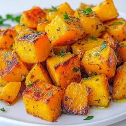 - 4 mittelgroße Süßkartoffeln, geschält und gewürfelt - 4 Knoblauchzehen, fein gehackt - 3 Esslöffel Olivenöl Die Süßkartoffeln sind die Hauptzutat. Sie bringen eine süße Note in das Gericht. Knoblauch fügt einen tollen Geschmack hinzu. Olivenöl hilft beim Rösten und sorgt für eine goldene Farbe. - 1 Teelöffel getrockneter Thymian - 1 Teelöffel getrockneter Rosmarin - 1 Teelöffel geräuchertes Paprikapulver Diese Gewürze machen die Süßkartoffeln besonders lecker. Thymian und Rosmarin bieten einen tollen Kräutergeschmack. Geräuchertes Paprikapulver bringt ein rauchiges Aroma. - Salz und Pfeffer nach Geschmack - Frische Petersilie, gehackt (zum Garnieren) Salz und Pfeffer sind wichtig, um die Aromen zu verstärken. Frische Petersilie gibt Farbe und einen frischen Geschmack. {{ingredient_image_2}} Heize den Ofen auf 220°C (425°F) vor. Das sorgt für eine perfekte Röstung. Lege ein Backblech mit Backpapier aus. Das macht die Reinigung einfacher später. Nimm eine große Schüssel. Kombiniere die gewürfelten Süßkartoffeln, den gehackten Knoblauch und die Gewürze. Füge das Olivenöl, den Thymian, den Rosmarin, das geräucherte Paprikapulver, Salz und Pfeffer hinzu. Mische alles gut. Achte darauf, dass die Süßkartoffeln gleichmäßig mit dem Öl und den Gewürzen bedeckt sind. So schmecken sie besser. Verteile die Süßkartoffeln gleichmäßig auf dem Backblech. Lass genug Platz, damit sie gut rösten. Röste die Süßkartoffeln im Ofen für 25-30 Minuten. Sie sollten zart und goldbraun sein. Wende die Süßkartoffeln einmal während des Röstens. So garen sie gleichmäßig und werden knusprig. Die optimale Backdauer für süße Kartoffeln liegt bei 25 bis 30 Minuten. Sie sollten zart und goldbraun sein. Achte darauf, sie einmal während des Röstens zu wenden. Das sorgt für eine gleichmäßige Röstung. So bekommen sie eine schöne Kruste und bleiben innen weich. Du kannst die Gewürze variieren, um neue Aromen zu entdecken. Probiere zum Beispiel einen Hauch von Kreuzkümmel oder Curry für eine exotische Note. Frische Kräuter wie Rosmarin oder Thymian geben einen tollen Geschmack. Füge diese in der letzten Minute des Röstens hinzu. So bleiben die Aromen frisch und lebendig. Du kannst die Zutaten im Voraus vorbereiten. Schäle und würfle die Süßkartoffeln einen Tag vorher. Lagere sie in Wasser im Kühlschrank, damit sie frisch bleiben. Wenn du bereit bist, röste sie einfach. Die Reste kannst du gut aufbewahren. Lagere sie in einem luftdichten Behälter im Kühlschrank. So bleiben sie bis zu drei Tage frisch. Pro Tipps Wählen Sie die richtigen Süßkartoffeln: Achten Sie darauf, gleichmäßige Süßkartoffeln zu wählen, um ein gleichmäßiges Garen zu gewährleisten. Knoblauch hinzufügen: Für einen intensiveren Knoblauchgeschmack können Sie die Knoblauchzehen etwas früher in den Ofen geben. Variieren Sie die Gewürze: Experimentieren Sie mit verschiedenen Kräutern und Gewürzen, um den Geschmack nach Ihrem persönlichen Vorlieben anzupassen. Servieren Sie sofort: Diese gerösteten Süßkartoffeln schmecken am besten frisch aus dem Ofen, also servieren Sie sie direkt nach dem Rösten. {{image_4}} Du kannst die Süßkartoffeln mit anderen Gemüsesorten kombinieren. Karotten sind eine tolle Wahl. Sie bringen süße Noten und eine schöne Farbe. Auch Paprika passt gut dazu. Das Gemüse gibt deinem Gericht mehr Textur und Geschmack. Du kannst das Gemüse einfach mit der Mischung aus Knoblauch und Gewürzen vermengen. So wird alles gleichmäßig gewürzt und geröstet. Wenn du gerne scharf isst, füge etwas Chili oder Cayennepfeffer hinzu. Diese Gewürze verleihen den Süßkartoffeln einen feurigen Kick. Du kannst auch verschiedene Öle verwenden. Kokosöl oder Avocadoöl bringen eigene Aromen mit. Experimentiere mit den Ölen, um deinen perfekten Geschmack zu finden. Für vegane oder glutenfreie Optionen wähle einfach glutenfreies Öl. Du kannst auch die Petersilie weglassen oder durch andere frische Kräuter ersetzen. Basilikum oder Koriander sind gute Alternativen. So bleibt dein Gericht lecker und passt zu vielen Diäten. Um die Reste der Knoblauchkräuter gerösteten Süßkartoffeln zu lagern, lege sie in einen luftdichten Behälter. Achte darauf, dass die Süßkartoffeln vollständig abgekühlt sind, bevor du sie in den Behälter gibst. So bleiben sie frisch und schmackhaft. Im Kühlschrank halten die gerösteten Süßkartoffeln bis zu fünf Tage. Überprüfe die Reste vor dem Verzehr auf Anzeichen von Verderb, wie einen unangenehmen Geruch oder eine veränderte Textur. Wenn du die Süßkartoffeln länger aufbewahren möchtest, friere sie ein. Lege die abgekühlten, gerösteten Süßkartoffeln auf ein Backblech. Lasse sie etwa eine Stunde einfrieren, bis sie fest sind. Danach kannst du sie in einen luftdichten Behälter oder einen Gefrierbeutel umfüllen. Um die Süßkartoffeln nach dem Einfrieren aufzuwärmen, lege sie direkt auf ein Backblech. Erhitze sie im Ofen bei 200 °C (390 °F) für etwa 15 bis 20 Minuten. So werden sie wieder warm und knusprig. Um Nahrungsmittelabfälle zu vermeiden, gibt es viele Möglichkeiten, die Reste zu nutzen. Du kannst die Süßkartoffeln in einen Salat geben oder sie zu einem leckeren Püree verarbeiten. Mische sie mit anderen Gemüsen für eine bunte Gemüsepfanne. Ein weiterer Tipp ist, die Süßkartoffeln in Tortillas zu wickeln und sie als Wraps zu genießen. So hast du eine tolle, nahrhafte Mahlzeit, die einfach zuzubereiten ist. Ja, frische Süßkartoffeln sind perfekt für dieses Rezept. Sie bieten einen tollen Geschmack und eine gute Textur. Ich empfehle, die Süßkartoffeln zu schälen und in gleichmäßige Stücke zu schneiden. So garen sie gleichmäßig. Vorgekochte Süßkartoffeln können matschig werden. Sie sind nicht ideal für das Rösten. Geröstete Süßkartoffeln bleiben im Kühlschrank etwa 3 bis 5 Tage frisch. Bewahre sie in einem luftdichten Behälter auf. Wenn du sie länger aufbewahren möchtest, friere sie ein. So bleiben sie bis zu 3 Monate gut. Achte darauf, sie gut zu verpacken, um Gefrierbrand zu vermeiden. Geröstete Süßkartoffeln sind vielseitig. Sie passen gut zu einem grünen Salat oder zu gegrilltem Fleisch. Du kannst sie auch als Beilage zu Fisch servieren. Probiere sie mit Joghurt oder einer scharfen Sauce für mehr Geschmack. Sie sind auch lecker in Bowls mit Gemüse und Quinoa. Ja, du kannst diese Süßkartoffeln auch im Airfryer zubereiten. Heize den Airfryer auf 200°C vor. Mische die Süßkartoffeln wie im Ofen beschrieben. Lege sie dann in den Airfryer und röste sie 15 bis 20 Minuten lang. Schüttle den Korb einmal in der Mitte, damit sie gleichmäßig garen. Röstete Süßkartoffeln sind einfach zuzubereiten und sehr schmackhaft. Wir haben die Hauptzutaten wie Süßkartoffeln und Knoblauch besprochen. Zudem lernst du, wie du Gewürze wie Thymian und Paprikapulver nutzen kannst. Ich habe dir auch Tipps gegeben, um den Röstprozess zu perfektionieren. Denke daran, deine Variationen zu probieren, um neue Geschmäcker zu entdecken. Die richtigen Tipps zur Aufbewahrung verhindern Lebensmittelverschwendung. Mit diesen Informationen bist du bereit, köstliche Röstgemüse zu genießen!