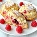 Um die perfekten Himbeer-Weißschokolade Scones zu backen, benötigst du diese Grundzutaten: - 2 Tassen Weizenmehl - 1/4 Tasse Zucker - 1 Esslöffel Backpulver - 1/4 Teelöffel Salz - 1/2 Tasse ungesalzene Butter, kalt und gewürfelt - 1/2 Tasse Schlagsahne - 1 großes Ei - 1 Teelöffel Vanilleextrakt Diese Zutaten bilden die Basis. Sie sorgen für die richtige Konsistenz und den tollen Geschmack. Es ist wichtig, die genauen Maßangaben zu beachten. Hier sind einige Tipps: - Verwende einen Messbecher für das Mehl. Fülle ihn nicht direkt aus der Packung. - Streiche das überschüssige Mehl ab, um das richtige Maß zu erhalten. - Achte darauf, dass die Butter wirklich kalt ist. Das hilft, die Scones fluffig zu machen. Die richtige Menge an Zutaten macht den Unterschied. So gelingen die Scones perfekt. Für den besonderen Kick kommen diese Zutaten hinzu: - 1 Tasse frische Himbeeren - 1/2 Tasse weiße Schokoladenstückchen - Extra Sahne zum Bestreichen - Zusätzlicher Zucker zum Bestreuen Die Himbeeren bringen Frische. Die weißen Schokoladenstückchen fügen eine süße Note hinzu. Diese Kombination macht jeden Biss besonders. Zuerst heizen Sie Ihren Ofen auf 200°C vor. Legen Sie ein Backblech mit Backpapier aus. Dies verhindert, dass die Scones kleben bleiben. Jetzt ist es Zeit, die trockenen Zutaten vorzubereiten. In einer großen Schüssel mischen Sie 2 Tassen Weizenmehl, 1/4 Tasse Zucker, 1 Esslöffel Backpulver und 1/4 Teelöffel Salz. Rühren Sie alles gut durch, damit sich die Zutaten gleichmäßig verteilen. Nehmen Sie 1/2 Tasse kalte, gewürfelte Butter und fügen Sie diese zur Mehlmischung hinzu. Verwenden Sie einen Teigmischer oder Ihre Fingerspitzen, um die Butter in die Mischung einzuarbeiten. Ziel ist es, eine krümelige Konsistenz zu erreichen. In einer anderen Schüssel verquirlen Sie 1/2 Tasse Schlagsahne, 1 großes Ei und 1 Teelöffel Vanilleextrakt. Gießen Sie diese Mischung in die trockenen Zutaten. Rühren Sie vorsichtig, bis alles gerade so verbunden ist. Seien Sie vorsichtig, denn zu starkes Rühren kann die Scones hart machen. Fügen Sie nun 1 Tasse frische Himbeeren und 1/2 Tasse weiße Schokoladenstückchen hinzu. Heben Sie diese vorsichtig unter, damit sie gleichmäßig im Teig verteilt sind. Jetzt legen Sie den Teig auf eine leicht bemehlte Fläche. Kneten Sie ihn sanft 1-2 Mal. Formen Sie den Teig zu einem Kreis, der etwa 2,5 cm dick ist. Schneiden Sie den Teig in 8 Keile, wie eine Pizza. Setzen Sie die Keile auf das Backblech. Bestreichen Sie die Oberseiten mit etwas zusätzlicher Sahne und bestreuen Sie sie mit Zucker. Dadurch bekommen die Scones einen schönen Crunch. Backen Sie die Scones im Ofen für 15-18 Minuten, bis sie goldbraun sind. Nehmen Sie sie heraus und lassen Sie sie einige Minuten auf einem Kuchengitter abkühlen. Um die perfekte Konsistenz für deine Himbeer-Weißschokolade Scones zu bekommen, achte auf kalte Butter. Die Butter sollte fest sein, wenn du sie in das Mehl einarbeitest. Das macht die Scones fluffig und leicht. Mische die Zutaten nur so lange, bis sie gerade verbunden sind. Zu viel Mischen macht den Teig hart. Ein häufiger Fehler ist zu viel Rühren. Wenn du den Teig zu stark bearbeitest, werden die Scones zäh. Achte darauf, die Himbeeren und die Schokolade vorsichtig unterzuheben. So bleiben die Früchte ganz und der Geschmack bleibt frisch. Außerdem solltest du den Teig nicht zu dünn ausrollen. Halte ihn etwa 2,5 cm dick, damit die Scones gut aufgehen. Heize deinen Ofen gut vor. Ein heißer Ofen sorgt für eine schöne Kruste. Lege die Scones auf ein mit Backpapier belegtes Blech. So kleben sie nicht fest und backen gleichmäßig. Bestreiche die Oberseite mit Sahne und streue Zucker darüber. Das gibt einen tollen Crunch und eine goldene Farbe. Lass die Scones nach dem Backen etwas abkühlen, bevor du sie servierst. Sie schmecken warm am besten! {{image_4}} Wenn Sie die Himbeer-Weißschokolade Scones anpassen möchten, sind viele Optionen möglich. Sie können andere Beeren wie Heidelbeeren oder Erdbeeren verwenden. Diese Früchte passen gut zu den Scones. Auch Trockenfrüchte wie Cranberries oder Aprikosen sind eine tolle Wahl. Statt weißer Schokolade können Sie dunkle Schokolade oder Milchschokolade verwenden. Diese Optionen geben den Scones einen neuen und aufregenden Geschmack. Für eine glutenfreie Version können Sie einfach glutenfreies Mehl verwenden. Achten Sie darauf, eine Mischung zu wählen, die für Backwaren geeignet ist. Manchmal müssen Sie auch etwas mehr Flüssigkeit hinzufügen. So bleibt der Teig feucht und die Scones werden fluffig. Überprüfen Sie die Packung des Mehlmixes für genaue Anweisungen. Es ist einfach und lecker! Um den Scones mehr Geschmack zu geben, können Sie verschiedene Gewürze hinzufügen. Zimt oder Muskatnuss passen gut zu dieser Kombination. Auch einige Zitronenschalen verleihen den Scones eine frische Note. Wenn Sie etwas Exotik wünschen, probieren Sie Kardamom oder Ingwer. Diese Aromen machen die Scones zu einem besonderen Genuss. Es ist eine tolle Möglichkeit, kreativ zu sein! Wenn Sie Scones übrig haben, lagern Sie sie richtig. Lassen Sie die Scones nach dem Backen auf einem Gitter abkühlen. Sobald sie kühl sind, legen Sie sie in einen luftdichten Behälter. So bleiben sie frisch. Sie können sie auch in ein sauberes Küchentuch wickeln. Achten Sie darauf, dass die Scones nicht zusammenkleben. Lagern Sie die Scones bei Raumtemperatur. So bleiben sie bis zu drei Tage lecker. Die Tiefkühlung ist eine gute Option, wenn Sie Scones länger aufbewahren möchten. Wickeln Sie jeden Scone in Frischhaltefolie. Legen Sie die Scones dann in einen Gefrierbeutel. Entfernen Sie so viel Luft wie möglich. So können sie bis zu drei Monate im Gefrierfach bleiben. Beschriften Sie den Beutel mit dem Datum. So wissen Sie, wann Sie die Scones gebacken haben. Um die Scones wieder warm zu genießen, nehmen Sie sie aus dem Gefrierfach. Lassen Sie sie zuerst im Kühlschrank auftauen. Das dauert einige Stunden. Wenn sie aufgetaut sind, heizen Sie Ihren Ofen auf 180°C vor. Legen Sie die Scones auf ein Backblech. Backen Sie sie für etwa 10 Minuten. So werden sie warm und knusprig. Alternativ können Sie sie auch in der Mikrowelle aufwärmen. Stellen Sie die Mikrowelle auf 10-15 Sekunden ein. Achten Sie darauf, dass sie nicht zu trocken werden. Genießen Sie die Scones warm mit etwas Butter oder Marmelade! Himbeer-Weißschokolade Scones sind frisch am besten. Sie halten sich bei Raumtemperatur etwa 2 bis 3 Tage. Lagern Sie sie in einem luftdichten Behälter. So bleiben sie weich und lecker. Wenn Sie sie länger aufbewahren möchten, können Sie sie einfrieren. In einem Gefrierbeutel halten sie bis zu drei Monate. Lassen Sie sie einfach bei Raumtemperatur auftauen, wenn Sie bereit sind, sie zu genießen. Ja, gefrorene Himbeeren sind eine tolle Option. Sie können sie direkt aus dem Gefrierfach verwenden. Achten Sie darauf, sie sanft unter den Teig zu heben. Gefrorene Himbeeren können mehr Flüssigkeit abgeben. Das ist kein Problem, aber die Scones können etwas feuchter werden. Das Ergebnis bleibt immer noch köstlich, mit dem süßen Geschmack der Himbeeren und der weißen Schokolade. Um die Scones saftiger zu machen, probieren Sie diese Tipps: - Verwenden Sie mehr Sahne: Ein zusätzliches Esslöffel oder zwei können helfen. - Fügen Sie Joghurt hinzu: Ein wenig griechischer Joghurt macht die Scones besonders zart. - Nicht zu lange kneten: Übermixen macht den Teig trocken. Mischen Sie nur so viel wie nötig. - Fügen Sie eine extra Schicht Butter hinzu: Bestreichen Sie die Scones vor dem Backen mit mehr Butter. Mit diesen einfachen Tricks werden Ihre Scones noch saftiger und leckerer! Diese Anleitung zeigt, wie du köstliche Himbeer-Weißschokolade Scones machst. Wir haben die besten Zutaten, Schritte und Tipps geteilt. Achte darauf, die perfekte Konsistenz zu erreichen und häufige Fehler zu vermeiden. Variiere die Rezepte mit anderen Früchten oder mache sie glutenfrei. Lagere die Scones richtig, um ihren Geschmack zu erhalten. Jetzt bist du bereit, diese leckeren Scones zu backen und zu genießen! Viel Spaß beim Ausprobieren!