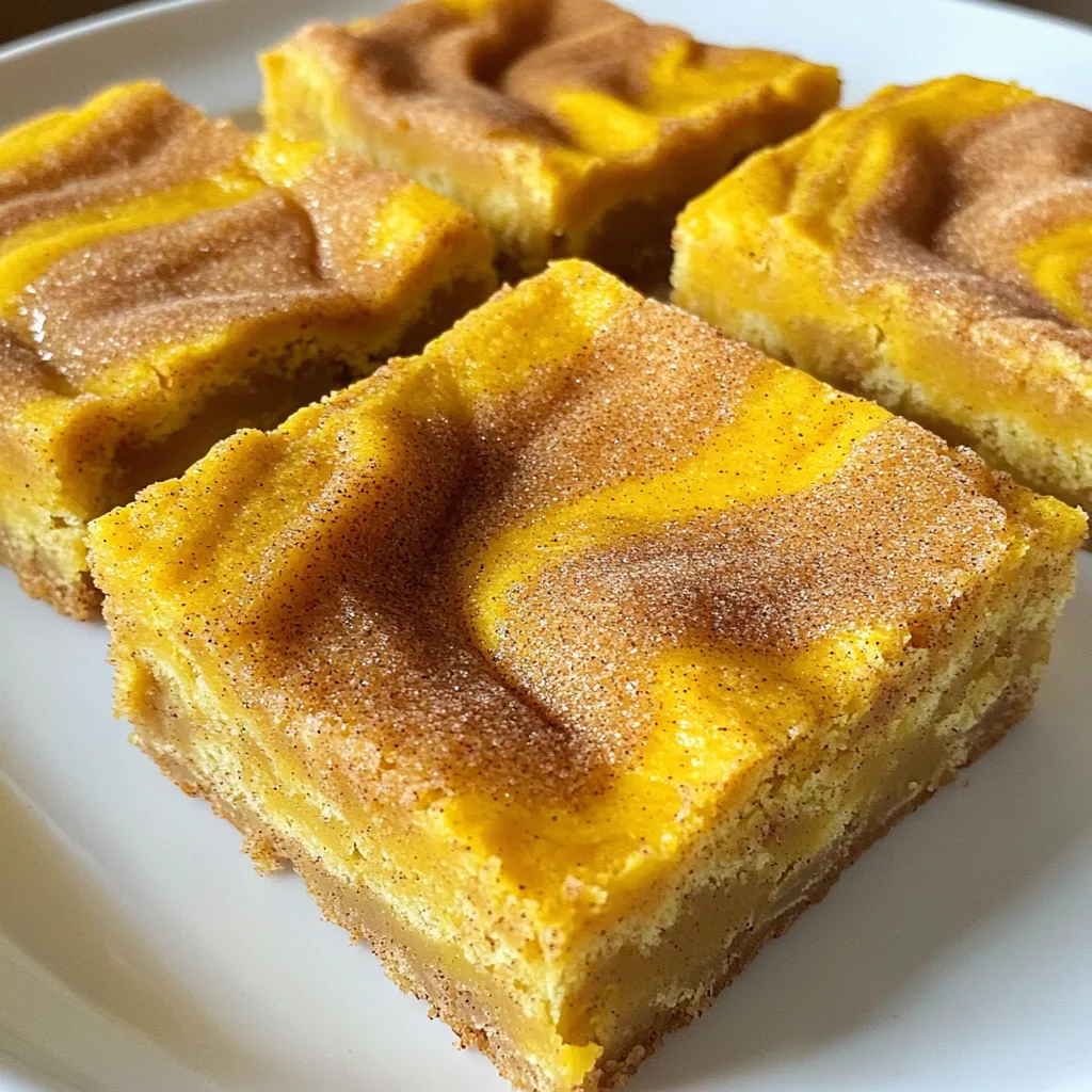 Pumpkin Spice Snickerdoodle Bars Einfaches Rezept