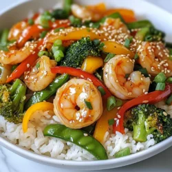 Für eine leckere Teriyaki-Garnelen-Pfanne brauchst du folgende Hauptzutaten: - 450g Garnelen, geschält und entdarmt - 2 Tassen gemischtes Gemüse, wie Paprika, Brokkoli und Zuckerschoten - 1 Esslöffel Pflanzenöl - 3 Frühlingszwiebeln, grob gehackt - 2 Knoblauchzehen, fein gehackt - 1 Esslöffel frischer Ingwer, gerieben Diese Zutaten machen das Gericht schmackhaft und gesund. Die Garnelen sind die Hauptattraktion. Sie geben dir Protein und einen tollen Geschmack. Das Gemüse bringt Farbe und viele Nährstoffe. Du kannst verschiedene Gemüsesorten nutzen. Die besten Optionen sind: - Paprika bringt Süße und Farbe. - Brokkoli fügt eine knackige Textur hinzu. - Zuckerschoten sind süß und zart. Du kannst auch Karotten, Zucchini oder grüne Bohnen verwenden. Wähle, was dir am besten gefällt. Mehr Farbe macht das Gericht schöner und schmackhafter. Die richtigen Gewürze und Saucen sind wichtig für den Geschmack. Hier sind die Hauptzutaten: - 60ml natriumarme Sojasauce - 2 Esslöffel Honig oder Ahornsirup - 1 Esslöffel Reisessig - 1 Teelöffel Sesamöl - 1 Esslöffel Speisestärke, vermischt mit 2 Esslöffeln Wasser Die Sojasauce und der Honig geben die süß-salzige Basis. Der Reisessig bringt frische Noten. Sesamöl fügt einen nussigen Geschmack hinzu. Die Speisestärke hilft, die Sauce dick zu machen und alles zusammenzubringen. {{ingredient_image_2}} Um die Teriyaki-Sauce zu machen, nehmen Sie eine kleine Schüssel. Mischen Sie die Sojasauce, den Honig oder Ahornsirup, den Reisessig und das Sesamöl. Fügen Sie den frisch geriebenen Ingwer hinzu. Rühren Sie alles gut um, bis es gleichmäßig ist. Diese Sauce gibt dem Gericht einen tollen Geschmack. Jetzt erhitzen Sie das Pflanzenöl in einer großen Pfanne oder einem Wok bei mittlerer bis hoher Hitze. Fügen Sie den fein gehackten Knoblauch hinzu und braten Sie ihn für etwa 30 Sekunden an, bis er gut duftet. Dann kommen die Garnelen in die Pfanne. Braten Sie sie für 2-3 Minuten, bis sie rosa und undurchsichtig sind. Nehmen Sie die Garnelen dann aus der Pfanne und legen Sie sie beiseite. Geben Sie nun das gemischte Gemüse in die Pfanne und braten Sie es 3-4 Minuten lang. Achten Sie darauf, dass das Gemüse zart, aber knackig bleibt. Geben Sie die Garnelen zurück in die Pfanne mit dem Gemüse. Gießen Sie die vorbereitete Teriyaki-Sauce gleichmäßig darüber. Rühren Sie alles gut um, damit sich die Sauce verteilt. Nehmen Sie die Mischung aus Speisestärke und Wasser und geben Sie sie in die Pfanne. Rühren Sie kontinuierlich, bis die Sauce 1-2 Minuten lang eindickt. Zum Schluss mischen Sie die gehackten Frühlingszwiebeln unter und schalten die Hitze aus. Servieren Sie die Teriyaki-Garnelen-Pfanne auf einem Bett aus Jasminreis oder Quinoa und garnieren Sie sie mit Sesamsamen. Um die Garnelen perfekt zuzubereiten, achte auf die Garzeit. Brate sie nur 2-3 Minuten. Sie sind fertig, wenn sie rosa und undurchsichtig sind. Zu langes Kochen macht sie gummiartig. Verwende frische oder gut aufgetaute Garnelen für den besten Geschmack. Wenn du gefrorene Garnelen nimmst, lasse sie über Nacht im Kühlschrank auftauen. So bleiben sie saftig. Das Gemüse sollte knackig und frisch bleiben. Brate es bei hoher Hitze für 3-4 Minuten. Rühre ständig um, damit es gleichmäßig gart. Verwende eine Mischung aus Paprika, Brokkoli und Zuckerschoten. Diese Farben machen das Gericht lebendig. Wenn du das Gemüse zu lange garst, verliert es seine schöne Farbe und den Biss. Die Teriyaki-Sauce ist leicht anpassbar. Du kannst den Honig durch Ahornsirup ersetzen. Das gibt einen anderen Geschmack. Füge mehr Ingwer für einen schärferen Kick hinzu oder weniger Sojasauce, wenn du es milder magst. Experimentiere mit der Sauce, um deinen perfekten Geschmack zu finden. Ein Spritzer Limette kann auch frische Noten bringen. Pro Tipps Frische Garnelen: Verwenden Sie frische oder gefrorene Garnelen, die geschält und entdarmt sind, um den besten Geschmack zu erzielen. Gemüsevariationen: Experimentieren Sie mit verschiedenen Gemüsesorten, wie Karotten oder Zucchini, um die Pfanne abwechslungsreicher zu gestalten. Sauce anpassen: Passen Sie die Süße der Teriyaki-Sauce nach Ihrem Geschmack an, indem Sie mehr oder weniger Honig oder Ahornsirup hinzufügen. Serviervorschläge: Servieren Sie die Teriyaki-Garnelen-Pfanne auf einem Bett aus Jasminreis oder Quinoa für eine sättigende Mahlzeit. {{image_4}} Wenn Sie eine vegetarische Variante der Teriyaki-Garnelen-Pfanne möchten, tauschen Sie die Garnelen gegen Tofu aus. Tofu nimmt die Aromen wunderbar auf. Verwenden Sie festen Tofu und schneiden Sie ihn in Würfel. Braten Sie ihn goldbraun an, bevor Sie das Gemüse hinzufügen. Das macht jedes Gericht lecker und gesund. Sie können die Teriyaki-Sauce anpassen, um neue Geschmäcker zu entdecken. Fügen Sie etwas Chili hinzu, um es scharf zu machen. Oder probieren Sie einen Spritzer Limettensaft für Frische. Ein wenig Knoblauchpulver oder sogar Sesam können die Aromen verstärken. Experimentieren Sie und finden Sie Ihre Lieblingskombination! Nüsse sind eine großartige Ergänzung zu Ihrer Pfanne. Mandeln oder Cashewkerne geben einen tollen Crunch. Fügen Sie sie einfach während des Kochens hinzu. Sojasprossen oder Edamame bringen mehr Textur und Nährstoffe. Diese Zutaten machen Ihre Mahlzeit noch nahrhafter und interessanter. Um Ihre Teriyaki-Garnelen-Pfanne frisch zu halten, bewahren Sie die Reste in einem luftdichten Behälter auf. Lassen Sie das Gericht zuerst auf Raumtemperatur abkühlen. Dann verschließen Sie den Behälter gut. So bleibt der Geschmack erhalten. Lagern Sie die Reste im Kühlschrank. Sie sollten innerhalb von 2 bis 3 Tagen gegessen werden. Wenn Sie die Pfanne länger aufbewahren möchten, frieren Sie sie ein. Teilen Sie die Pfanne in Portionen auf und geben Sie sie in gefriergeeignete Beutel. Drücken Sie die Luft heraus und verschließen Sie die Beutel gut. So können Sie die Teriyaki-Garnelen-Pfanne bis zu 3 Monate einfrieren. Zum Auftauen legen Sie die Beutel über Nacht in den Kühlschrank. Die Teriyaki-Garnelen-Pfanne bleibt im Kühlschrank 2 bis 3 Tage frisch. Wenn Sie Reste aufwärmen, verwenden Sie eine Pfanne oder die Mikrowelle. In der Pfanne erhitzen Sie bei mittlerer Hitze. Fügen Sie etwas Wasser hinzu, um die Mischung feucht zu halten. In der Mikrowelle verwenden Sie eine abgedeckte Schüssel. Erwärmen Sie sie in kurzen Intervallen, bis sie heiß ist. So bleibt die Textur gut und der Geschmack erhalten. Die Zubereitung der Teriyaki-Garnelen-Pfanne dauert insgesamt nur 25 Minuten. Die Vorbereitungszeit beträgt etwa 15 Minuten. In dieser Zeit schnippeln Sie das Gemüse und bereiten die Sauce vor. Die Kochzeit ist schnell, da die Garnelen und das Gemüse nur wenige Minuten benötigen. Ja, gefrorene Garnelen sind eine gute Option. Achten Sie darauf, sie vorher aufzutauen. Dies können Sie einfach unter kaltem Wasser machen. So haben Sie die gleiche Textur und den Geschmack wie frische Garnelen. Verwenden Sie sie in der gleichen Menge wie die frischen. Zu Teriyaki-Garnelen passen viele Beilagen gut. Hier sind einige Vorschläge: - Jasminreis - Quinoa - Gebratene Nudeln - Gedämpfter Brokkoli - Frischer Salat Diese Beilagen ergänzen die Aromen der Garnelen und der Teriyaki-Sauce perfekt. Die Teriyaki-Garnelen-Pfanne ist einfach zuzubereiten und lecker. Wir haben die Hauptzutaten, Gemüse und Gewürze erkundet. Die Schritt-für-Schritt-Anleitung macht es leicht, die perfekte Sauce zu machen. Tipps helfen, die Garnelen und das Gemüse knusprig zu halten. Variationen bieten viele Möglichkeiten, neue Geschmäcker zu entdecken. Achte beim Lagern auf die Haltbarkeit. Nutze die FAQs, um deine Fragen zu klären. Probiere das Rezept aus und genieße die Aromen!