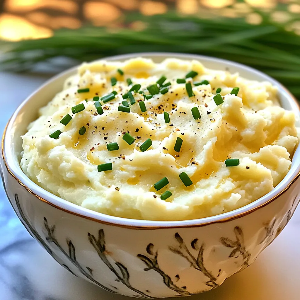 - 1 große Blumenkohlkopf, in Röschen zerteilt - 3 Esslöffel ungesalzene Butter - 1/2 Tasse Frischkäse, weich - 1/4 Tasse saure Sahne - 2 Knoblauchzehen, fein gehackt - Salz und Pfeffer nach Geschmack - 1/4 Teelöffel Muskatnuss Diese Zutaten sind die Basis für eine leckere Blumenkohlmasse. Der Blumenkohl bringt einen milden Geschmack. Butter und Frischkäse machen das Püree cremig. Knoblauch fügt einen tollen Geschmack hinzu. Muskatnuss gibt einen warmen, nussigen Ton. Mit Salz und Pfeffer schmecken Sie das Püree perfekt ab. - Parmesan, gerieben - Zitronensaft - Olivenöl Wenn Sie mehr Geschmack wollen, probieren Sie Parmesan. Ein wenig Zitronensaft macht das Püree frisch. Olivenöl gibt einen feinen, fruchtigen Geschmack dazu. Sie können auch andere Käsesorten verwenden, um den Geschmack zu variieren. - Frische Schnittlauch oder Petersilie, gehackt Frische Kräuter sind eine tolle Garnitur. Schnittlauch gibt einen milden Zwiebelgeschmack. Petersilie bringt Farbe und Frische. Fügen Sie die Kräuter kurz vor dem Servieren hinzu, um den Geschmack zu bewahren. {{ingredient_image_2}} Zuerst nehme ich einen großen Blumenkohlkopf und zerteile ihn in Röschen. So stelle ich sicher, dass alle Stücke gleichmäßig garen. Es ist wichtig, frischen Blumenkohl zu wählen. Ich wasche die Röschen gründlich, um Schmutz zu entfernen. Dann stelle ich einen großen Topf mit Wasser auf den Herd und füge eine Prise Salz hinzu. Das Salz hilft, den Geschmack zu intensivieren. Sobald das Wasser kocht, gebe ich die Blumenkohlröschen hinein. Ich koche sie für etwa 10-12 Minuten, bis sie zart sind. Um sicherzugehen, dass sie perfekt gegart sind, steche ich mit einer Gabel hinein. Wenn sie weich sind, lasse ich sie gut abtropfen. Es ist wichtig, sie abkühlen zu lassen, um überschüssige Feuchtigkeit zu vermeiden. Diese Schritte sind entscheidend, um ein cremiges Püree zu erhalten. Jetzt kommt der spannende Teil! Ich gebe den abgetropften Blumenkohl in meine Küchenmaschine. Dazu füge ich 3 Esslöffel ungesalzene Butter, 1/2 Tasse weichen Frischkäse und 1/4 Tasse saure Sahne hinzu. Ich streue auch 2 fein gehackte Knoblauchzehen, 1/4 Teelöffel Muskatnuss, Salz und Pfeffer nach Geschmack hinein. Dann püriere ich alles, bis es eine glatte und cremige Masse ergibt. Ich achte darauf, die Seiten der Maschine abzukratzen, um ein gleichmäßiges Ergebnis zu erzielen. Wenn ich zufrieden bin, probiere ich das Püree und passe die Gewürze nach meinem Geschmack an. Für mehr Cremigkeit kann ich einen kleinen Löffel saure Sahne oder einen Spritzer Milch hinzufügen. Schließlich gebe ich das Püree in eine Servierschüssel und garniere es mit frisch gehacktem Schnittlauch oder Petersilie. Ein häufiger Fehler ist, den Blumenkohl nicht gut abtropfen zu lassen. Zu viel Wasser macht das Püree dünn. Lassen Sie den Blumenkohl nach dem Kochen gut abtropfen. Ein weiterer Fehler ist, die Zutaten nicht richtig zu mischen. Nutzen Sie eine Küchenmaschine und kratzen Sie die Seiten ab, um alles gut zu vermengen. Für die ideale Konsistenz achten Sie auf die Menge an Frischkäse und saurer Sahne. Beginnen Sie mit der angegebenen Menge und fügen Sie nach Bedarf mehr hinzu. Wenn das Püree zu dick ist, können Sie einen Spritzer Milch hinzufügen. Achten Sie darauf, die Zutaten nicht zu lange zu pürieren, da die Textur sonst zu flüssig wird. Variieren Sie den Geschmack mit verschiedenen Kräutern und Gewürzen. Fügen Sie frischen Schnittlauch oder Petersilie hinzu, um einen frischen Geschmack zu erhalten. Für einen würzigeren Kick können Sie etwas Chili oder Paprika einrühren. Experimentieren Sie mit verschiedenen Käsesorten wie Parmesan oder Cheddar für einen reichhaltigen Geschmack. Pro Tipps Frischhalten des Blumenkohls: Lagern Sie den Blumenkohl im Kühlschrank in einem perforierten Plastikbeutel, um ihn frisch zu halten und eine lange Haltbarkeit zu gewährleisten. Konsistenz anpassen: Wenn Sie das Püree besonders cremig mögen, versuchen Sie, etwas mehr Frischkäse oder saure Sahne hinzuzufügen, um die Textur zu optimieren. Gewürze variieren: Experimentieren Sie mit verschiedenen Kräutern und Gewürzen wie Thymian oder Paprika, um dem Püree eine neue Geschmacksnote zu verleihen. Perfekte Garzeit: Achten Sie darauf, den Blumenkohl nicht zu lange zu kochen, damit er seine Form behält und nicht wässrig wird. 10-12 Minuten sollten ausreichen. {{image_4}} Für einen tollen Geschmack füge ich gerne Knoblauch hinzu. Die Knoblauchcremige Blumenkohlmasse ist einfach und lecker. Du brauchst zwei gehackte Knoblauchzehen. Diese gibst du beim Pürieren mit in die Küchenmaschine. Der Knoblauch wird weich und gibt dem Püree eine wunderbare Note. Wenn du es intensiver magst, kannst du mehr Knoblauch nehmen. So wird dein Püree zu einem echten Geschmackserlebnis. Käse macht alles besser, auch Blumenkohl! Um eine köstliche Blumenkohlmasse mit Käse zu machen, füge 1/2 Tasse deines Lieblingskäses hinzu. Cheddar oder Parmesan sind tolle Optionen. Gib den Käse einfach beim Pürieren dazu. So schmilzt der Käse und verbindet sich gut mit dem Blumenkohl. Das Ergebnis ist ein cremiges, käsiges Püree, das perfekt für jedes Gericht ist. Für eine vegane Blumenkohlmasse kannst du die Butter und den Frischkäse ersetzen. Verwende pflanzliche Butter und veganen Frischkäse. Anstelle von saurer Sahne kannst du ungesüßte Mandelmilch oder Kokosmilch nutzen. Diese Alternativen sorgen für eine cremige Konsistenz. Du erhältst ein leckeres Püree, das jeder genießen kann, unabhängig von der Ernährungsweise. Um Blumenkohlmasse frisch zu halten, lege sie in einen luftdichten Behälter. Achte darauf, dass der Behälter sauber und trocken ist. Das verhindert, dass die Masse austrocknet oder Gerüche aufnimmt. Du kannst auch Frischhaltefolie über die Oberfläche legen, um die Feuchtigkeit zu halten. Wenn du Blumenkohlmasse wieder aufwärmen möchtest, mache es langsam. Erhitze sie in einem Topf bei niedriger Hitze. Füge etwas Milch oder Brühe hinzu, wenn sie zu dick ist. So bleibt die Cremigkeit erhalten. Du kannst sie auch in der Mikrowelle aufwärmen. Rühre sie dabei regelmäßig um. Im Kühlschrank bleibt die Blumenkohlmasse etwa drei bis fünf Tage frisch. Achte darauf, sie gut zu verpacken. Im Gefrierschrank kannst du sie bis zu drei Monate lagern. Stelle sicher, dass du sie in Portionen einfrierst. So kannst du genau die Menge auftauen, die du brauchst. Um Blumenkohlmasse glutenfrei zu machen, wählen Sie alle Zutaten sorgsam aus. Die Hauptzutaten, wie Blumenkohl, Butter, Frischkäse und saure Sahne, sind von Natur aus glutenfrei. Achten Sie jedoch darauf, dass der Frischkäse und die saure Sahne kein Gluten enthalten. Prüfen Sie die Verpackungen auf Hinweise. Mit diesen einfachen Schritten bleibt Ihr Püree lecker und glutenfrei! Ja, Blumenkohlmasse lässt sich gut im Voraus zubereiten. Kochen Sie den Blumenkohl und pürieren Sie ihn wie gewohnt. Lassen Sie das Püree abkühlen und geben Sie es in einen luftdichten Behälter. Lagern Sie es im Kühlschrank für bis zu drei Tage. Wenn Sie es servieren möchten, wärmen Sie es sanft auf. Fügen Sie bei Bedarf etwas mehr Butter oder saure Sahne hinzu, um die Cremigkeit zu verbessern. Cremige Blumenkohlmasse passt gut zu vielen Gerichten. Hier sind einige Beilagen, die Sie ausprobieren können: - Gegrilltes Fleisch, wie Hähnchen oder Steak - Gebratenes Gemüse, wie Karotten oder Zucchini - Fisch, wie Lachs oder Kabeljau - Salate, die frisch und knackig sind Diese Kombinationen machen Ihr Essen noch interessanter und schmackhafter! Zusammenfassend haben wir die besten Tipps für cremige Blumenkohlmasse behandelt. Du hast die Hauptzutaten gelernt und wie man sie richtig zubereitet. Ich habe dir gezeigt, wie du häufige Fehler vermeidest und deine Masse anpasst. Mit Variationen und Aufbewahrungshinweisen bist du gut gerüstet. Probiere in Ruhe verschiedene Kräuter und Aromen aus, um deinen perfekten Geschmack zu finden. Blumenkohlmasse kann einfach und lecker sein. Vertrauen in die Arbeit macht den Unterschied.