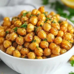 - 1 Dose (425 g) Kichererbsen, gut abgetropft und abgespült - 1 Esslöffel Olivenöl - 1 Teelöffel Paprika - 1 Teelöffel Knoblauchpulver - ½ Teelöffel Kreuzkümmel - ½ Teelöffel Salz - ¼ Teelöffel schwarzer Pfeffer - Nach Belieben: eine Prise Cayennepfeffer für zusätzliche Schärfe Ich benutze gerne Kichererbsen aus der Dose für dieses Rezept. Sie sind schnell und einfach zu verarbeiten. Das Abspülen entfernt die überschüssige Stärke und verbessert die Knusprigkeit. Das Olivenöl hilft, die Gewürze gut haften zu lassen. - Servieroptionen: frische Petersilie, zusätzliche Gewürze Ein bisschen frische Petersilie bringt Farbe und Frische. Du kannst auch zusätzliche Gewürze nach deinem Geschmack hinzufügen. Versuche es mit etwas Zitronensaft für einen tollen Kick. - Portionsgröße: 4 - Nährwertinformationen: Kichererbsen sind reich an Ballaststoffen und Proteinen. Eine Portion bietet dir eine gute Menge Energie. Sie sind ideal als Snack oder als Topping für deinen Salat. {{ingredient_image_2}} Heize deinen Airfryer auf 200°C vor. Dies sorgt für eine gleichmäßige Hitze. Nimm eine Dose Kichererbsen und lass sie gut abtropfen. Spüle sie unter kaltem Wasser ab. Danach tupfe sie mit einem Küchenhandtuch trocken. Trockenheit ist der Schlüssel für knusprige Kichererbsen. In einer Schüssel vermenge die Kichererbsen mit 1 Esslöffel Olivenöl. Füge 1 Teelöffel Paprika, 1 Teelöffel Knoblauchpulver, ½ Teelöffel Kreuzkümmel, ½ Teelöffel Salz und ¼ Teelöffel schwarzen Pfeffer hinzu. Wenn du es scharf magst, gib eine Prise Cayennepfeffer dazu. Mische alles gut, bis die Kichererbsen gleichmäßig bedeckt sind. Lege die gewürzten Kichererbsen gleichmäßig in den Airfryer-Korb. Achte darauf, dass der Korb nicht überfüllt ist. So werden sie schön knusprig. Gare die Kichererbsen 15-20 Minuten. Schüttle den Korb zur Hälfte der Garzeit, damit sie gleichmäßig garen. Wenn sie goldbraun sind, sind sie fertig. Lass sie kurz abkühlen. Sie werden beim Abkühlen noch knuspriger. Die Trockenheit der Kichererbsen ist sehr wichtig. Nach dem Abspülen sollten Sie die Kichererbsen gründlich trocken tupfen. Jedes bisschen Feuchtigkeit kann die Knusprigkeit beeinträchtigen. Wenn die Kichererbsen zu nass sind, werden sie weich und nicht knusprig. Nutzen Sie ein sauberes Küchentuch oder Papierhandtücher, um das Wasser zu entfernen. Je trockener, desto besser! Die Gewürzmischung macht den Unterschied. Ich empfehle, mit Paprika, Knoblauchpulver und Kreuzkümmel zu starten. Diese Gewürze geben den Kichererbsen viel Geschmack. Sie können auch mit einer Prise Cayennepfeffer experimentieren, wenn Sie es scharf mögen. Für eine andere Note probieren Sie Curry-Pulver oder geräuchertes Paprikapulver. Passen Sie die Gewürze nach Ihrem Geschmack an. So wird jedes Mal ein neues Geschmackserlebnis daraus. Knusprige Kichererbsen sind sehr vielseitig. Sie können sie als Snack genießen oder als Topping für Salate verwenden. Sie bringen einen schönen Crunch in jeden Salat. Servieren Sie die Kichererbsen in einer kleinen Schüssel. Garnieren Sie sie mit frischer Petersilie oder einem weiteren Spritzer Gewürzen. So sieht es noch besser aus und schmeckt köstlich! Pro Tipps Die Kichererbsen richtig trocknen: Stellen Sie sicher, dass die Kichererbsen nach dem Abspülen gründlich trocken sind. Je weniger Feuchtigkeit vorhanden ist, desto knuspriger werden sie im Airfryer. Gewürze anpassen: Probieren Sie verschiedene Gewürze wie geräucherten Paprika oder italienische Kräuter aus, um dem Rezept Ihre persönliche Note zu verleihen. Überfüllung vermeiden: Achten Sie darauf, die Kichererbsen nicht zu überfüllen. Ein gleichmäßiger Abstand sorgt für eine bessere Luftzirkulation und knusprigere Ergebnisse. Kühlen für extra Knusprigkeit: Lassen Sie die Kichererbsen nach dem Frittieren etwas abkühlen. Dadurch wird die Knusprigkeit noch verstärkt. {{image_4}} Es gibt viele Möglichkeiten, die Kichererbsen zu würzen. Du kannst zum Beispiel Paprikagewürz durch Curry ersetzen. Auch italienische Kräuter bringen einen neuen Geschmack. Wenn du es schärfer magst, füge mehr Cayennepfeffer hinzu. Für einen rauchigen Geschmack kannst du geräuchertes Paprikapulver verwenden. Mische die Gewürze nach deinem Geschmack. So wird jede Runde Kichererbsen einzigartig und lecker. Wenn du experimentierfreudig bist, füge neue Zutaten hinzu. Zum Beispiel kannst du geriebenen Käse für mehr Geschmack verwenden. Nüsse oder Saaten bieten einen tollen Crunch. Du kannst auch etwas Zitronensaft für Frische hinzufügen. Jede Zutat bringt ihre eigene Note. Lass deiner Kreativität freien Lauf und entdecke neue Kombinationen. Diese Kichererbsen sind von Natur aus vegan und glutenfrei. Wenn du also eine spezielle Diät befolgst, ist das kein Problem. Du kannst die Gewürze nach Belieben ändern. Achte darauf, dass alle Zutaten deinen Diätanforderungen entsprechen. So kannst du auch gesund snacken und genießen. Die knusprigen Kichererbsen bleiben frisch für etwa 3 bis 5 Tage. Lagern Sie sie in einem luftdichten Behälter. So bleiben sie länger knackig und schmackhaft. Wenn sie leicht weich werden, können Sie sie erneut im Airfryer aufwärmen. Um die beste Textur zu erhalten, vermeiden Sie Feuchtigkeit. Bewahren Sie die Kichererbsen bei Raumtemperatur auf. Ein Kühlschrank macht sie schnell weich. Ein luftdichter Behälter ist der beste Freund Ihrer Kichererbsen. Sie können auch einen Papiersack verwenden, um eine gewisse Luftzirkulation zu ermöglichen. Um die Knusprigkeit wiederherzustellen, legen Sie die Kichererbsen in den Airfryer. Erhitzen Sie sie bei 180°C für etwa 5 bis 7 Minuten. Schütteln Sie den Korb während des Erhitzens. So werden sie gleichmäßig warm und knusprig. Vermeiden Sie die Mikrowelle, da sie die Kichererbsen weich macht. Die Garzeit für Kichererbsen im Airfryer beträgt etwa 15 bis 20 Minuten. Ich empfehle, die Kichererbsen nach 10 Minuten zu schütteln. So werden sie gleichmäßig knusprig. Überprüfen Sie die Kichererbsen gegen Ende der Garzeit. Sie sollten goldbraun und knusprig sein. Wenn sie noch weich sind, lassen Sie sie etwas länger garen. Ja, Sie können getrocknete Kichererbsen verwenden. Zuerst müssen Sie sie einweichen. Lassen Sie die Kichererbsen mindestens 8 Stunden in Wasser stehen. Nach dem Einweichen kochen Sie sie für 1 bis 1,5 Stunden, bis sie weich sind. Dann können Sie die gekochten Kichererbsen wie im Rezept beschrieben würzen und im Airfryer zubereiten. Ja, Kichererbsen sind sehr gesund. Sie sind reich an Protein und Ballaststoffen. Diese Nährstoffe helfen, den Körper zu stärken. Kichererbsen unterstützen auch die Verdauung und können das Herz schützen. Außerdem sind sie glutenfrei und vegan. Das macht sie zu einer großartigen Wahl für viele Ernährungsweisen. Nach dem Durchgehen der Rezeptur für knusprige Kichererbsen im Airfryer haben Sie nun alles, was Sie brauchen. Sie wissen, wie man die Kichererbsen schmackhaft würzt und optimal gart. Auch Tipps zur Lagerung und Variationen stehen bereit. Denken Sie daran, dass frische Kichererbsen nicht nur lecker sind, sondern auch gesund. Genießen Sie sie als Snack oder als Topping in einem Salat. Experimentieren Sie mit verschiedenen Gewürzen und Zutaten und finden Sie Ihre persönliche Lieblingsversion!