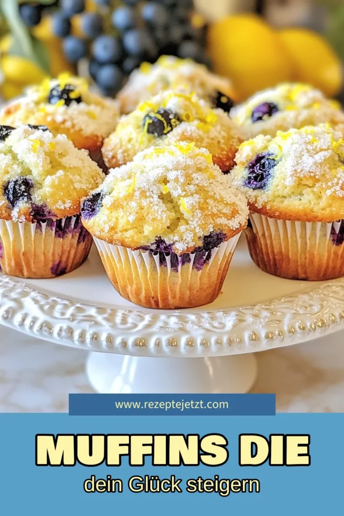 Entdecken Sie das perfekte Blaubeer Zitronen Muffins Rezept, das Ihre Sinne verwöhnt! Diese Glücks Muffins sind saftig und aromatisch, ideal für jeden Anlass. Mit frischen Blaubeeren und Buttermilch werden die Zitronen Muffins unwiderstehlich lecker. Backen Sie jetzt diese Köstlichkeiten und verwöhnen Sie Ihre Familie und Freunde! Speichern Sie dieses Rezept für köstliche Muffins mit Buttermilch! #BlaubeerZitronenMuffins #ZitronenMuffinsBacken #GlücksMuffinsRezept #FrischeBlaubeerenMuffins