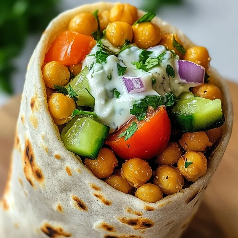 - 1 Dose (425 g) Kichererbsen, abgetropft und abgespült - 2 Esslöffel Olivenöl - 1 Teelöffel getrockneter Oregano - 1 Teelöffel Knoblauchpulver - ½ Teelöffel Zwiebelpulver - ½ Teelöffel geräuchertes Paprikapulver - Salz und Pfeffer nach Geschmack - 4 Vollkorn-Pita-Brote oder Wraps - 1 mittelgroße Gurke, gewürfelt - 1 mittelgroße Tomate, gewürfelt - ½ rote Zwiebel, dünn geschnitten - ½ Tasse vegane Tzatziki-Sauce (gekauft oder selbstgemacht) - Frische Petersilie oder Minzblätter zum Garnieren Die Kichererbsen sind die Hauptzutat. Sie bringen Protein und Ballaststoffe. Das Olivenöl hilft, die Gewürze gut zu verbinden. Oregano, Knoblauchpulver, Zwiebelpulver und Paprika geben den Gyros ihren Geschmack. Du kannst die Gewürze nach deinem Geschmack anpassen und experimentieren. Frisches Gemüse wie Gurke, Tomate und Zwiebel sorgt für einen knusprigen Biss. Diese Zutaten bringen Farbe und Frische in dein Gericht. Das Pita-Brot oder der Wrap hält alles zusammen. Vollkorn ist gesünder und gibt mehr Geschmack. - Selbstgemacht oder gekauft - Inhaltsstoffe für hausgemachte Version Du kannst die Tzatziki-Sauce selbst machen oder kaufen. Für die hausgemachte Version brauchst du Joghurt, Gurke, Knoblauch, Zitronensaft, und Dill. Diese Mischung ist frisch und lecker. Selbstgemachte Tzatziki ist einfach. Du reibst die Gurke und drückst das Wasser aus. Dann mischst du alle Zutaten. Das gibt dir eine cremige und erfrischende Sauce, die perfekt passt. - Vollkorn-Pita vs. andere Varianten Für die Gyros mag ich Vollkorn-Pita-Brot. Es hat mehr Nährstoffe. Du kannst aber auch andere Wraps verwenden. Tortillas sind eine gute Option, wenn du etwas anderes probieren möchtest. Wärme das Brot auf, damit es weich und leicht zu rollen ist. So kannst du die Füllung gut einwickeln. Wenn du es rustikaler magst, kannst du das Pita-Brot in Stücke schneiden und die Füllung darauf legen. {{ingredient_image_2}} Zuerst nehmen wir die Kichererbsen aus der Dose. Spüle sie gut ab, um Salz und Konservierungsstoffe zu entfernen. Dann gebe die Kichererbsen in eine Schüssel. Mit einer Gabel oder einem Kartoffelstampfer zerdrücke sie leicht. Du möchtest, dass sie grob bleiben. So hat die Mischung mehr Textur. Jetzt fügen wir die Gewürze hinzu. Träufle zwei Esslöffel Olivenöl über die Kichererbsen. Danach kommen ein Teelöffel getrockneter Oregano, ein Teelöffel Knoblauchpulver, ein halber Teelöffel Zwiebelpulver und ein halber Teelöffel geräuchertes Paprikapulver dazu. Vergiss nicht, Salz und Pfeffer nach Geschmack hinzuzufügen. Mische alles gut, bis die Kichererbsen gleichmäßig gewürzt sind. Erhitze eine beschichtete Pfanne bei mittlerer Hitze. Gib die Kichererbsenmischung in die Pfanne. Koche sie fünf bis sieben Minuten lang. Rühre gelegentlich um. Die Kichererbsen sollten warm und leicht knusprig sein. So entfalten sich die Aromen am besten. Für die Pita-Wraps gibt es zwei Möglichkeiten. Du kannst die Vollkorn-Pita-Brote in einer trockenen Pfanne etwa eine Minute auf jeder Seite erwärmen. Alternativ wickel sie in Alufolie und lege sie in den vorgeheizten Ofen bei 175 °C für fünf Minuten. Dadurch werden sie weich und biegsam. Jetzt kommt der spaßige Teil. Nimm ein Pita-Brot und streiche eine großzügige Menge vegane Tzatziki-Sauce darauf. Danach füge die Kichererbsenmischung hinzu. Lege gewürfelte Gurke, gewürfelte Tomate und dünn geschnittene rote Zwiebel darauf. Schichte die Zutaten schön übereinander. Zum Schluss garniere die Gyros mit frisch gehackten Petersilie- oder Minzblättern. Diese geben zusätzlichen Geschmack und Frische. Klappe das Pita-Brot über die Füllung, um einen Wrap zu formen. Serviere die Gyros sofort. Ein kleiner Schälchen mit zusätzlicher Tzatziki-Sauce ist perfekt zum Dippen. Um die beste Kichererbsenmischung zu erzielen, zerdrücke die Kichererbsen leicht. Verwende eine Gabel oder einen Kartoffelstampfer. Achte darauf, dass du die Kichererbsen nicht zu fein machst. Sie sollten noch etwas Struktur haben. Das gibt mehr Biss. Die Gewürze sind wichtig für den Geschmack. Nutze frischen Oregano für ein intensiveres Aroma. Geräuchertes Paprikapulver gibt eine tolle Tiefe. Probiere, die Mischung gut zu vermengen. Das sorgt dafür, dass jeder Biss gleichmäßig gewürzt ist. Reste sind eine tolle Chance für neue Gerichte. Verwende die Kichererbsenmischung in einem Salat. Sie passt gut zu frischem Gemüse. Du kannst auch eine Wrap-Version für ein schnelles Mittagessen machen. Wenn du noch Tzatziki übrig hast, nutze es als Dip für Gemüsesticks. So verwertest du alles und vermeidest Verschwendung. Meal Prep kann dir viel Zeit sparen. Bereite die Kichererbsenmischung am Vortag vor. Bewahre sie in einem luftdichten Behälter auf. Du kannst auch das Gemüse schon schneiden. Lagere alles im Kühlschrank. Am nächsten Tag brauchst du nur noch die Pita-Brote zu erwärmen und alles zusammenzustellen. So hast du schnell ein gesundes und leckeres Essen. Pro Tipps Kichererbsen gut abtropfen: Stellen Sie sicher, dass die Kichererbsen gut abgetropft und gespült sind, um überschüssige Salze und Konservierungsstoffe zu entfernen. Gewürze anpassen: Experimentieren Sie mit verschiedenen Gewürzen, wie Kreuzkümmel oder Chili-Pulver, um den Geschmack nach Ihren Vorlieben anzupassen. Tzatziki selbst machen: Für ein authentisches Geschmackserlebnis können Sie Ihre eigene Tzatziki-Sauce mit Joghurt, Gurke, Knoblauch und frischen Kräutern zubereiten. Frische Kräuter: Frische Petersilie oder Minze als Garnitur verleihen dem Gericht nicht nur Farbe, sondern auch einen zusätzlichen Geschmackskick. {{image_4}} Du kannst deinen veganen Gyros ganz leicht aufpeppen. Füge einfach mehr Gemüse hinzu. Einige tolle Optionen sind: - Rote Paprika, gewürfelt - Zucchini, dünn geschnitten - Spinat oder Rucola - Avocado, in Scheiben Diese Extras bringen mehr Farbe und Nährstoffe in dein Gericht. Sie machen die Gyros nicht nur lecker, sondern auch gesünder. Wenn du auf der Suche nach Alternativen zu Pita-Brot bist, gibt es viele Optionen. Hier sind einige Low-Carb- und glutenfreie Vorschläge: - Salatblätter als Wrap verwenden - Gegrillte Auberginen-Scheiben - Glutenfreie Tortillas oder Wraps - Blumenkohl-Pita Diese Alternativen sind leicht und gut für die Figur. Sie geben deinem Gyros eine neue Note. Die Sauce macht einen großen Unterschied im Geschmack. Probiere verschiedene vegane Saucen aus, um Abwechslung zu schaffen. Hier sind einige Ideen: - Hummus für eine cremige Basis - Avocado-Dip für einen frischen Touch - BBQ-Sauce für etwas Süßes und Rauches - Senf-Dill-Sauce für einen würzigen Kick Jede Sauce bringt ihren eigenen Charakter in dein Gericht. Experimentiere und finde deine Favoriten! Wenn du Reste von deinen Kichererbsen veganen Gyros hast, lagere sie gut. Du kannst sie in einem luftdichten Behälter im Kühlschrank aufbewahren. So bleiben sie frisch. Achte darauf, sie innerhalb von drei Tagen zu essen. Wenn du länger aufbewahren möchtest, friere die Reste ein. Verwende dafür einen gefriergeeigneten Behälter. So bleiben sie bis zu drei Monate lecker. Die Frische der Kichererbsen ist wichtig. Wenn du Dosenkichererbsen verwendest, achte auf das Haltbarkeitsdatum. Nach dem Öffnen sollten sie sofort verwendet werden. Wenn du frische Kichererbsen hast, lagere sie an einem trockenen Ort. Sie bleiben so einige Wochen frisch. Achte darauf, dass sie nicht schimmeln oder weich werden. Um die Gyros wieder aufzuwärmen, gehe vorsichtig vor. Du kannst sie in einer Pfanne bei mittlerer Hitze erhitzen. Füge ein wenig Olivenöl hinzu, um sie knusprig zu machen. Rühre die Mischung regelmäßig um, bis sie warm ist. Du kannst auch die Mikrowelle benutzen. Stelle die Gyros in eine mikrowellengeeignete Schüssel und decke sie ab. Erhitze sie in kurzen Intervallen. So bleiben die Aromen erhalten. Ja, diese Gyros sind glutenfrei, wenn Sie Vollkorn-Pita-Brote oder Wraps ohne Gluten verwenden. Viele Marken bieten glutenfreie Alternativen an. Achten Sie auf das Etikett. Die gesamte Zubereitungszeit beträgt 30 Minuten. Die Vorbereitungszeit ist nur 15 Minuten. Das Kochen der Kichererbsen dauert 5 bis 7 Minuten. Ja, Sie können auch andere Hülsenfrüchte verwenden. Schwarze Bohnen oder Linsen sind gute Alternativen. Diese ändern den Geschmack, aber sie sind ebenfalls nahrhaft und lecker. Traditionelle Gyros stammen aus Griechenland. Sie enthalten meist Fleisch, das an einem Spieß gegrillt wird. Diese vegane Version bietet eine gesunde Alternative ohne Fleisch. Diese Gyros bieten eine tolle Mischung aus Kichererbsen, Gewürzen und frischem Gemüse. Du kannst sie leicht anpassen, um deine eigenen Vorlieben zu erfüllen. Sei es durch hausgemachte Tzatziki-Sauce oder verschiedene Wrap-Optionen, die Möglichkeiten sind groß. Denke daran, auch mit den Toppings zu spielen und Reste clever zu verwerten. So bekommst du nicht nur ein leckeres Gericht, sondern auch nachhaltigen Genuss. Probier es aus und finde deinen perfekten Gyros-Weg!