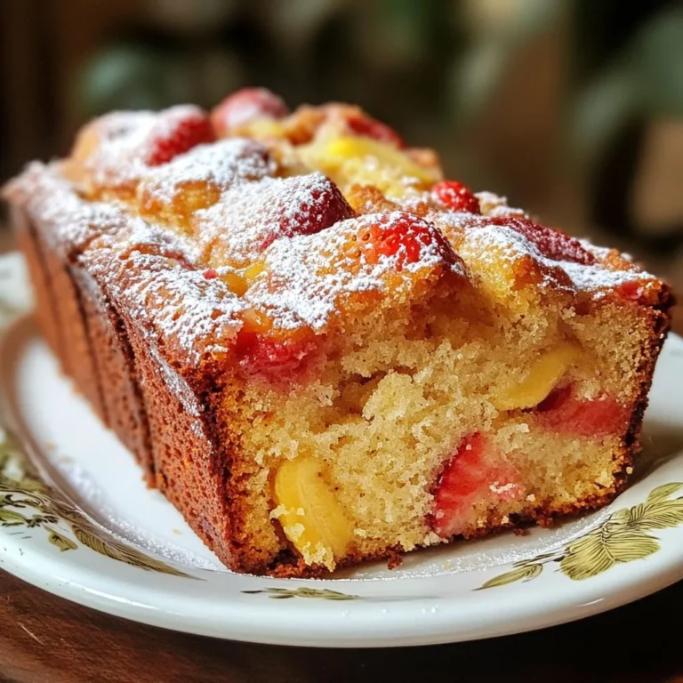 Für das Erdbeer-Bananen-Brot benötigst du: - 2 reife Bananen, zerdrückt - 1 Tasse frische Erdbeeren, geputzt und in Scheiben geschnitten - 1/3 Tasse geschmolzenes Kokosöl - 1/2 Tasse brauner Zucker - 1/4 Tasse Kristallzucker - 2 große Eier - 1 Teelöffel Vanilleextrakt - 1 Teelöffel Backpulver - 1/2 Teelöffel Salz - 1 1/2 Tassen Weizenmehl - 1/2 Teelöffel gemahlener Zimt (optional) - 1/2 Tasse gehackte Walnüsse oder Pekannüsse (optional) Die Hauptzutaten sind einfach und wichtig. - Bananen: Sie geben dem Brot die Feuchtigkeit und Süße. Verwendet reife Bananen für den besten Geschmack. - Erdbeeren: Diese Früchte bringen Frische und einen tollen Farbklecks. Achte darauf, sie frisch zu wählen. - Kokosöl: Das Öl macht das Brot weich. Du kannst auch anderes Öl verwenden, wenn du magst. - Zucker: Brauner Zucker sorgt für eine tiefere Süße. Der Kristallzucker hilft, die Textur zu verbessern. - Eier: Sie binden die Zutaten und geben Struktur. Sie helfen auch, das Brot schön zu heben. - Mehl: Es ist die Basis für das Brot. Weizenmehl sorgt für eine gute Konsistenz. - Backpulver: Dies ist der Treibmittel. Es hilft dem Brot, beim Backen zu steigen. Frische Zutaten machen einen großen Unterschied. Hier sind einige Tipps: - Bananen: Wähle Bananen mit braunen Flecken. Diese sind reif und süß. - Erdbeeren: Suche nach festen, roten Erdbeeren ohne Druckstellen. Sie sollten frisch riechen. - Eier: Achte darauf, dass die Eier frisch sind. Prüfe das Haltbarkeitsdatum auf der Verpackung. - Zucker: Verwende guten, frischen Zucker. Lagere ihn trocken, um Klumpen zu vermeiden. - Mehl: Wähle ungesiebtes Weizenmehl. Es sollte trocken und ohne Klumpen sein. Mit diesen Tipps hast du die besten Zutaten für dein Erdbeer-Bananen-Brot. {{ingredient_image_2}} Heize deinen Ofen auf 175°C vor. Während der Ofen sich aufwärmt, fette eine Kastenform von 23x13 cm gut ein. Du kannst dazu Butter oder ein Pflanzenöl verwenden. Das sorgt dafür, dass dein Brot später leicht herausrutscht. Es ist wichtig, die Form richtig vorzubereiten, damit die Kruste schön wird. In einer großen Rührschüssel zerdrücke die reifen Bananen mit einer Gabel. Sie sollten schön weich sein. Füge nun das geschmolzene Kokosöl dazu und rühre alles gut um, bis die Mischung glatt ist. Danach kommen der braune Zucker und der Kristallzucker dazu. Rühre weiter, bis die Zucker gut eingearbeitet sind. Jetzt gib die Eier und den Vanilleextrakt dazu. Schlage alles mit einem Schneebesen, bis die Masse leicht und luftig wird. In einer anderen Schüssel vermenge das Mehl, Backpulver, Salz und optional den Zimt. Füge die trockenen Zutaten sorgfältig zur feuchten Mischung hinzu. Rühre nur so lange, bis alles gerade vermischt ist. Achte darauf, nicht zu lange zu rühren. Nun ist es Zeit für die Erdbeeren! Füge die geschnittenen Erdbeeren und eventuell die Nüsse hinzu. Falten die Zutaten vorsichtig unter den Teig, sodass sie gleichmäßig verteilt sind. Dies gibt dem Brot einen tollen Geschmack und eine schöne Struktur. Gieße den Teig in die vorbereitete Kastenform. Achte darauf, dass der Teig gleichmäßig verteilt ist. Jetzt kommt das Beste: das Backen! Stelle die Form in den vorgeheizten Ofen und backe das Brot für 55 bis 65 Minuten. Um zu prüfen, ob es fertig ist, stecke einen Zahnstocher in die Mitte. Wenn er sauber herauskommt, ist das Brot fertig. Nachdem du das Brot aus dem Ofen nimmst, lass es 10 Minuten in der Form abkühlen. Danach kannst du es auf ein Abkühlgitter legen, damit es vollständig auskühlt. Um das beste Erdbeer-Bananen-Brot zu backen, beachten Sie einige einfache Tipps: - Wählen Sie reife Bananen. Sie geben mehr Geschmack. - Nutzen Sie frische Erdbeeren. Diese sorgen für Saftigkeit. - Messen Sie die Zutaten genau. Zu viel Mehl macht das Brot trocken. - Fetten Sie die Kastenform gut ein, damit das Brot nicht kleben bleibt. - Backen Sie das Brot nicht zu lange. Ein Zahnstocher sollte sauber herauskommen. Haben Sie spezielle Diäten? Hier sind einige einfache Alternativen: - Für Glutenfreiheit verwenden Sie glutenfreies Mehl. - Ersetzen Sie Eier mit einer Banane oder Apfelmus für vegane Optionen. - Nutzen Sie Honig oder Ahornsirup statt Zucker für einen gesünderen Süßstoff. - Kokosöl kann durch Pflanzenöl ersetzt werden. Manchmal läuft beim Backen etwas schief. Hier sind häufige Probleme und Lösungen: - Brot ist zu trocken: Messen Sie das Mehl genau. Fügen Sie mehr Obst hinzu. - Brot geht nicht auf: Prüfen Sie, ob das Backpulver frisch ist. - Zentren bleiben roh: Backen Sie das Brot länger, bis es ganz durch ist. - Brot brennt oben: Decken Sie das Brot mit Alufolie ab, wenn es zu schnell bräunt. Mit diesen Tipps wird Ihr Erdbeer-Bananen-Brot sicher ein Hit! Pro Tipps Reife Bananen verwenden: Je reifer die Bananen, desto süßer und aromatischer wird Ihr Brot. Warten Sie, bis die Bananen braune Flecken haben, bevor Sie sie verwenden. Erdbeeren vorsichtig falten: Um zu vermeiden, dass die Erdbeeren zerdrückt werden, falten Sie sie vorsichtig in den Teig, anstatt sie zu rühren. Variieren Sie die Nüsse: Experimentieren Sie mit verschiedenen Nüssen wie Mandeln oder Haselnüssen, um einen neuen Geschmack und eine andere Textur zu erzielen. Servieren Sie warm: Das Brot schmeckt am besten frisch und warm aus dem Ofen. Servieren Sie es mit einem kleinen Stück Butter oder einer Kugel Eis für ein besonderes Erlebnis. {{image_4}} Wenn du glutenfreies Brot machen möchtest, gibt es einfache Wege. Du kannst Weizenmehl durch eine glutenfreie Mischung ersetzen. Achte darauf, dass die Mischung Xanthan enthält. Xanthan hilft, die Struktur des Brotes zu halten. Du kannst auch Mandelmehl oder Kokosmehl verwenden. Diese Mehle geben dem Brot einen besonderen Geschmack. Experimentiere mit verschiedenen Mehlarten, bis du deine perfekte Mischung findest. Um dein Erdbeer-Bananen-Brot noch besser zu machen, füge weitere Zutaten hinzu. Du kannst Schokoladenstückchen unterrühren. Diese machen das Brot süßer und schokoladiger. Auch andere Früchte sind eine tolle Option. Probiere Himbeeren, Blaubeeren oder Nüsse. Diese Zutaten geben dem Brot mehr Textur und Geschmack. Denk daran, die Menge der Früchte anzupassen, damit der Teig nicht zu feucht wird. Möchtest du eine vegane Version machen? Das ist ganz einfach! Ersetze die Eier durch Apfelmus oder zerdrückte Leinsamen. Verwende dazu einen Esslöffel Leinsamen mit Wasser. Lass es fünf Minuten ruhen, bis es gelartig wird. Du kannst auch pflanzliche Milch anstelle von Eiern verwenden. Achte darauf, dass du veganes Kokosöl benutzt. So bleibt das Brot lecker und ganz ohne tierische Produkte. Erdbeer-Bananen-Brot bleibt am besten bei Raumtemperatur. Wickeln Sie das Brot in Frischhaltefolie. So bleibt es frisch und feucht. Wenn Sie es im Kühlschrank lagern, kann es trocken werden. Lagern Sie das Brot also nicht länger als nötig im Kühlschrank. Um das Brot einzufrieren, lassen Sie es zuerst vollständig abkühlen. Schneiden Sie das Brot in Scheiben. Wickeln Sie jede Scheibe in Frischhaltefolie. Legen Sie die Scheiben in einen Gefrierbeutel. So bleibt das Brot bis zu drei Monate frisch. Wenn Sie es essen möchten, lassen Sie es einfach bei Raumtemperatur auftauen. Erdbeer-Bananen-Brot bleibt bei Raumtemperatur etwa drei Tage frisch. Nach dem Einfrieren kann es bis zu drei Monate halten. Verwenden Sie übrig gebliebenes Brot für einen leckeren French Toast. Es ist auch gut für ein schnelles Frühstück oder einen Snack. Erdbeer-Bananen-Brot bleibt frisch für etwa 3 bis 5 Tage. Lagern Sie es in einem luftdichten Behälter. So bleibt das Brot weich und lecker. Wenn Sie es länger aufbewahren möchten, können Sie es einfrieren. So bleibt es bis zu 3 Monate haltbar. Vor dem Servieren einfach auftauen und nach Belieben aufwärmen. Ja, gefrorene Erdbeeren sind eine tolle Option! Sie sollten die Erdbeeren zuerst auftauen und gut abtropfen lassen. So vermeiden Sie, dass das Brot zu feucht wird. Gefrorene Erdbeeren bringen auch einen schönen Geschmack in das Brot. Es ist eine einfache Möglichkeit, das ganze Jahr über Erdbeer-Bananen-Brot zu machen. Um das Brot saftiger zu machen, können Sie mehr Bananen hinzufügen. Zwei reife Bananen sind gut, aber drei können noch besser sein. Außerdem hilft es, etwas mehr Kokosöl zu verwenden. Das gibt dem Brot einen tollen Geschmack und eine weiche Textur. Eine Prise Joghurt oder Apfelmus kann ebenfalls helfen, die Feuchtigkeit zu erhöhen. Erdbeer-Bananen-Brot ist ein einfaches und leckeres Rezept, das jeder lieben kann. Wir haben die besten Zutaten und Tipps besprochen, um frisches Brot zu backen. Du hast eine Schritt-für-Schritt-Anleitung, um Fehler zu vermeiden. Variationen wie glutenfrei oder vegan helfen dir, das Rezept anzupassen. Beachte die Aufbewahrung, um die Frische zu gewährleisten. Probiere dieses Rezept aus und genieße die köstlichen Geschmäcker!