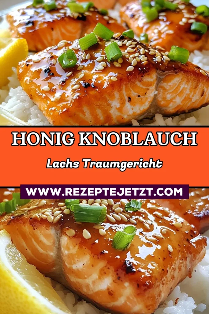 Entdecken Sie unser köstliches Honig-Knoblauch-Lachs-Rezept und zaubern Sie gesunden Lachs mit Honig in nur 45 Minuten! Dieses asiatische Lachsgericht ist perfekt für ein schnelles Abendessen. Marinieren Sie Ihr Lachsfilet für einen intensiven Geschmack und genießen Sie es mit Sesam und Frühlingszwiebeln. Speichern Sie diese Schmackhaftigkeit für Ihr nächstes Kochen! #HonigKnoblauchLachs #SesamLachsRezept #GesunderLachs #AsiatischerLachs
