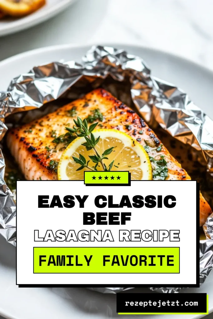 Entdecken Sie dieses köstliche Rezept für Knoblauch Kräuterbutter Lachs im Folienpaket – die perfekte Wahl für schnelle Abendessen! Dieses einfache Lachsgericht ist nicht nur gesund, sondern auch voller Geschmack. Bereiten Sie gesunde Fischrezepte ohne großen Aufwand zu und genießen Sie den zarten Lachs mit aromatischer Kräuterbutter. Speichern Sie das Rezept und bereiten Sie es heute Abend zu! #LachsimFolienpaket #gesundeFischrezepte #einfachesLachsgericht #schnelleAbendessenRezepte