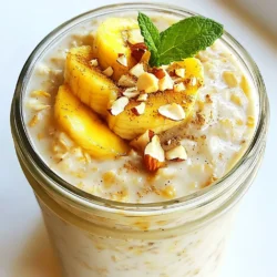 Die Hauptzutaten sind einfach zu finden und voller Geschmack. Hier ist, was du brauchst: - 1 Tasse Haferflocken (zarte) - 1 ½ Tassen Mandelmilch (oder andere Milch nach Wahl) - 1 Esslöffel Chiasamen - 1 Teelöffel Vanilleextrakt - 1 ½ Teelöffel Chai-Gewürzmischung (Zimt, Ingwer, Kardamom und Nelken) - 1 Esslöffel Ahornsirup (nach Geschmack anpassen) - Eine Prise Salz Diese Zutaten verbinden sich gut und ergeben eine cremige Mischung. Haferflocken sind die Basis und geben dir Ballaststoffe. Chiasamen fügen gesunde Fette hinzu und helfen beim Quellen. Für extra Genuss kannst du die Overnight Oats mit verschiedenen Toppings dekorieren. Hier sind einige Ideen: - In Scheiben geschnittene Bananen - Nüsse, wie Mandeln oder Walnüsse - Trockenfrüchte, wie Rosinen oder Cranberries Diese Toppings bringen nicht nur Geschmack, sondern auch einen knackigen Biss. Du kannst sie nach Lust und Laune kombinieren. Die Auswahl der richtigen Zutaten macht einen großen Unterschied. Hier sind einige Tipps: - Haferflocken: Wähle zarte Haferflocken für eine bessere Konsistenz. Sie quellen gut und werden weich. - Milch: Mandelmilch ist leicht und lecker. Du kannst auch Kuhmilch oder Hafermilch verwenden. - Gewürze: Achte darauf, frische Gewürze zu verwenden. Sie bringen mehr Aroma in deine Mischung. - Süßungsmittel: Ahornsirup ist eine tolle Wahl. Du kannst auch Honig oder Agavendicksaft verwenden. Mit diesen Tipps wählst du die besten Zutaten für deine Vanille Chai Overnight Oats. So wird jedes Frühstück zum Genuss! {{ingredient_image_2}} Zuerst nimmst du eine große Schüssel oder ein Glas. Füge die folgenden Zutaten hinzu: - 1 Tasse zarte Haferflocken - 1 ½ Tassen Mandelmilch (oder andere Milch nach Wahl) - 1 Esslöffel Chiasamen - 1 Teelöffel Vanilleextrakt - 1 ½ Teelöffel Chai-Gewürzmischung (Zimt, Ingwer, Kardamom und Nelken) - 1 Esslöffel Ahornsirup (nach Geschmack anpassen) - Eine Prise Salz Rühre alles gut um, bis die Mischung gleichmäßig ist. Achte darauf, dass die Haferflocken vollständig von der Milch bedeckt sind. Decke nun die Schüssel oder den Behälter ab. Stelle ihn über Nacht in den Kühlschrank. Die Haferflocken und Chiasamen quellen und werden weich. Du kannst sie auch mindestens 4 Stunden quellen lassen, wenn du nicht über Nacht warten möchtest. Am Morgen rührst du die Haferflocken gut um. Wenn die Mischung zu dick ist, füge etwas mehr Mandelmilch hinzu. Serviere die Overnight Oats in Schalen. Für das Topping kannst du in Scheiben geschnittene Bananen, Nüsse oder Trockenfrüchte verwenden. Diese geben zusätzlichen Geschmack und Biss. Ein Einmachglas macht die Präsentation besonders schön. Garnierst du die Oats mit einem Minzeblatt oder etwas Chai-Gewürzmischung, sieht es noch besser aus. Ein häufiger Fehler ist, die Haferflocken nicht richtig zu mischen. Wenn die Haferflocken nicht gleichmäßig in der Milch schwimmen, werden sie ungleichmäßig weich. Stellen Sie sicher, dass Sie alle Zutaten gut verrühren. Ein weiterer Fehler ist, die Mischung zu lange im Kühlschrank zu lassen. Über Nacht ist perfekt, aber zwei Nächte können die Haferflocken matschig machen. Sie können den Geschmack ganz leicht anpassen. Mögen Sie es süßer? Fügen Sie mehr Ahornsirup hinzu. Wenn Sie es würziger mögen, erhöhen Sie die Chai-Gewürzmischung. Für eine cremigere Konsistenz können Sie mehr Mandelmilch verwenden. Experimentieren Sie mit unterschiedlichen Toppings wie Joghurt oder frischen Beeren, um neue Geschmäcker zu entdecken. Die Zubereitung ist einfach und schnell. Sie können die Haferflocken bereits am Sonntag für die ganze Woche vorbereiten. Verwenden Sie kleine Einmachgläser. So haben Sie jeden Morgen eine Portion fertig und bereit. Lagern Sie die Gläser im Kühlschrank. So sparen Sie Zeit und genießen gesunde, leckere Overnight Oats ohne Stress. Pro Tipps Haferflocken Auswahl: Verwenden Sie zarte Haferflocken für eine cremigere Konsistenz, während grobe Haferflocken mehr Biss bieten. Chia-Samen: Stellen Sie sicher, dass die Chia-Samen gut in der Flüssigkeit verteilt sind, um eine gleichmäßige Quellung zu gewährleisten. Milchvariation: Experimentieren Sie mit verschiedenen Milchsorten wie Kokos- oder Sojamilch, um neue Geschmacksrichtungen zu entdecken. Vorsicht bei Süßstoffen: Beginnen Sie mit weniger Ahornsirup und fügen Sie nach Bedarf mehr hinzu, um die Süße nach Ihrem Geschmack anzupassen. {{image_4}} Du kannst die Mandelmilch gegen andere Milcharten tauschen. Hafermilch ist eine tolle Wahl. Sie hat einen milden Geschmack und macht die Haferflocken cremig. Auch Sojamilch oder Kokosmilch sind super. Jedes Mal schmeckt es anders. Probiere verschiedene Sorten. So bleibt es spannend. Füge für mehr Nährstoffe Chiasamen oder Leinsamen hinzu. Diese Samen sind reich an Ballaststoffen. Dadurch wird dein Frühstück noch gesünder. Du kannst auch Nüsse oder Samen einrühren. Walnüsse oder Mandeln sorgen für einen tollen Crunch. Trockenfrüchte wie Rosinen oder Cranberries bringen Süße. Experimentiere mit verschiedenen Optionen. Wenn du Schokolade magst, probiere Kakaopulver aus. Rühre einen Esslöffel Kakaopulver in die Mischung. Du wirst einen schokoladigen Geschmack genießen. Für eine süßere Note füge mehr Ahornsirup hinzu. Eine Prise Schokoladenstückchen macht es noch besser. So wird dein Frühstück zur süßen Versuchung. Um deine Vanille Chai Overnight Oats frisch zu halten, lagere sie in einem luftdichten Behälter. Ein Einmachglas ist ideal. So bleibt der Geschmack erhalten. Diese Methode schützt die Oats vor anderen Gerüchen im Kühlschrank. Stelle sicher, dass du das Glas gut verschließt. Im Kühlschrank halten sich die Overnight Oats bis zu fünf Tage. Nach dieser Zeit können sie an Geschmack und Textur verlieren. Ich empfehle, sie innerhalb von drei bis vier Tagen zu essen, um die beste Erfahrung zu haben. Überprüfe immer die Konsistenz und den Geruch, bevor du sie genießt. Wenn du mehr Oats zubereitest, kannst du sie auch einfrieren. Verwende dafür einen gefriergeeigneten Behälter. Fülle die Oats bis zur Hälfte, da sie beim Einfrieren expandieren. Beim Auftauen stelle sie einfach über Nacht in den Kühlschrank. So bleiben sie lecker und frisch. Overnight Oats sollten mindestens 4 Stunden im Kühlschrank bleiben. Am besten lasse ich sie über Nacht stehen. So quellen die Haferflocken und Chiasamen gut auf. Sie sind dann schön cremig und bereit zum Genießen. Wenn du sie länger aufbewahren möchtest, halte sie bis zu 3 Tage im Kühlschrank. Das sorgt dafür, dass sie frisch und lecker bleiben. Ja, du kannst andere Gewürze verwenden. Wenn du Zimt magst, füge mehr hinzu. Auch Muskatnuss oder Kurkuma sind tolle Optionen. Experimentiere mit deinen Lieblingsgewürzen! Das macht das Rezept interessanter und passt zu deinem Geschmack. Achte darauf, die Menge anzupassen, damit die Aromen gut harmonieren. Ja, Overnight Oats sind sehr gesund. Sie sind reich an Ballaststoffen, die gut für die Verdauung sind. Haferflocken geben dir Energie, und Chiasamen sind eine gute Quelle für Omega-3-Fettsäuren. Außerdem kannst du sie mit frischem Obst und Nüssen aufwerten. So bekommst du wichtige Vitamine und Mineralien. Ideal für ein nahrhaftes Frühstück! Vanille Chai Overnight Oats sind einfach und köstlich. Wir haben die besten Zutaten und leckere Toppings besprochen. Die Schritt-für-Schritt-Anleitung macht das Zubereiten leicht. Mit unseren Tipps kannst du Fehler vermeiden und den Geschmack anpassen. Denke auch an die Lagerung und Haltbarkeit. Diese schnellen Rezepte helfen dir, gesunde Snacks zu genießen. Experimentiere mit Variationen für jeden Tag. Probiere verschiedene Milchsorten oder deinen Lieblingsgeschmack. So wird Frühstück zum Highlight deiner Morgen. Viel Spaß beim Ausprobieren und Genießen!