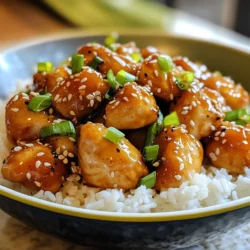 Honey Garlic Sesame Chicken Schnelle und einfache Zubereitung
